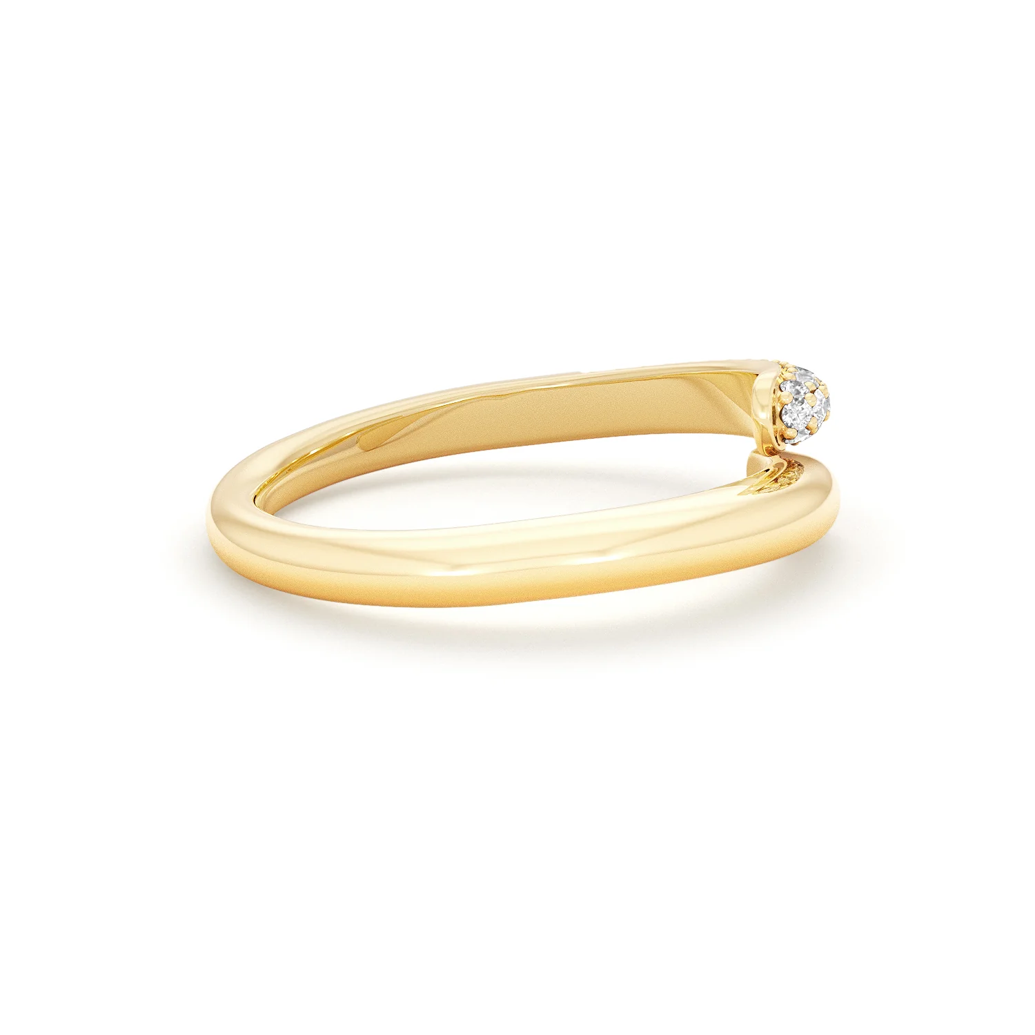 0.15ct Lab Diamond Pavé Wrap Ring in 18K Gold Vermeil - Image 28