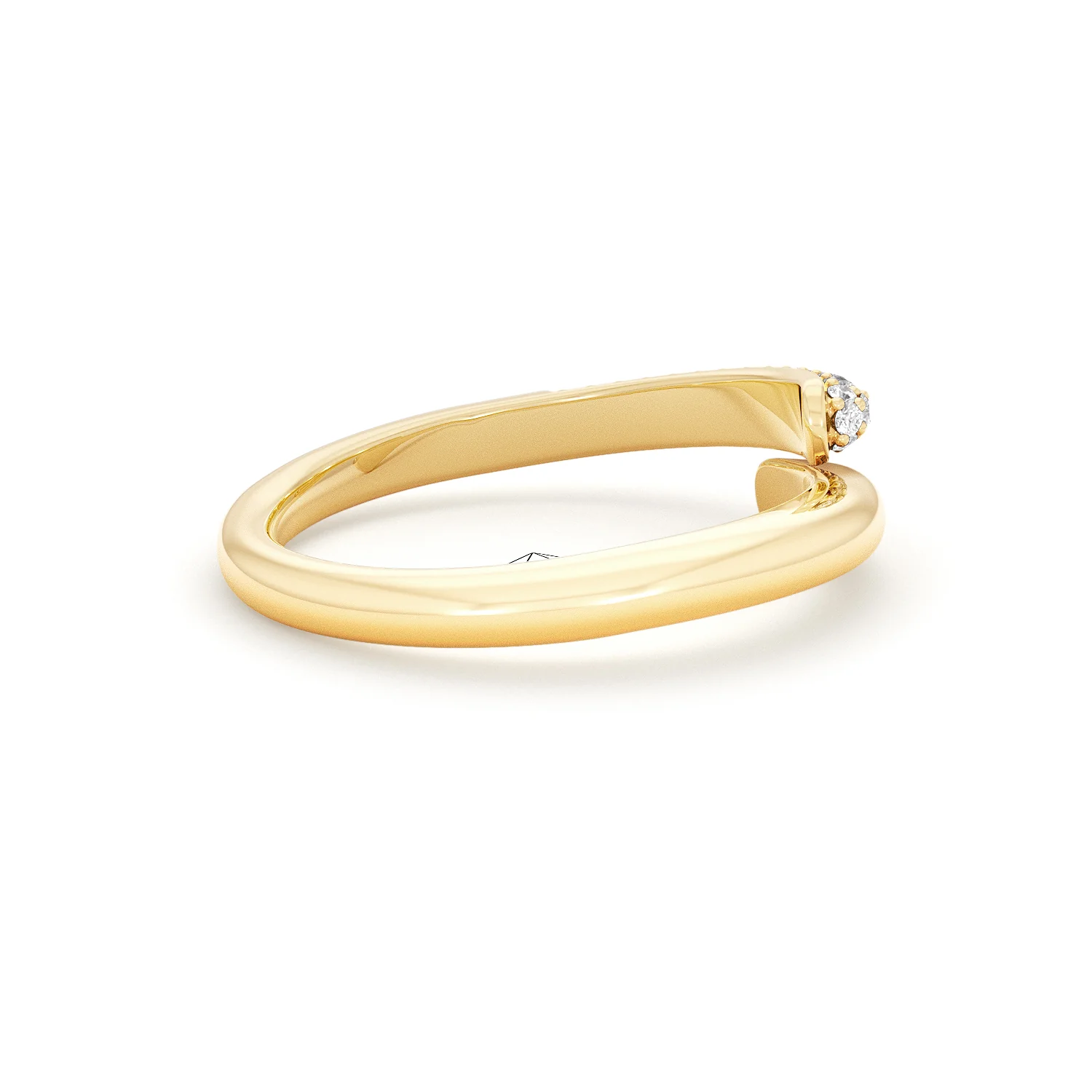 0.15ct Lab Diamond Pavé Wrap Ring in 18K Gold Vermeil - Image 31