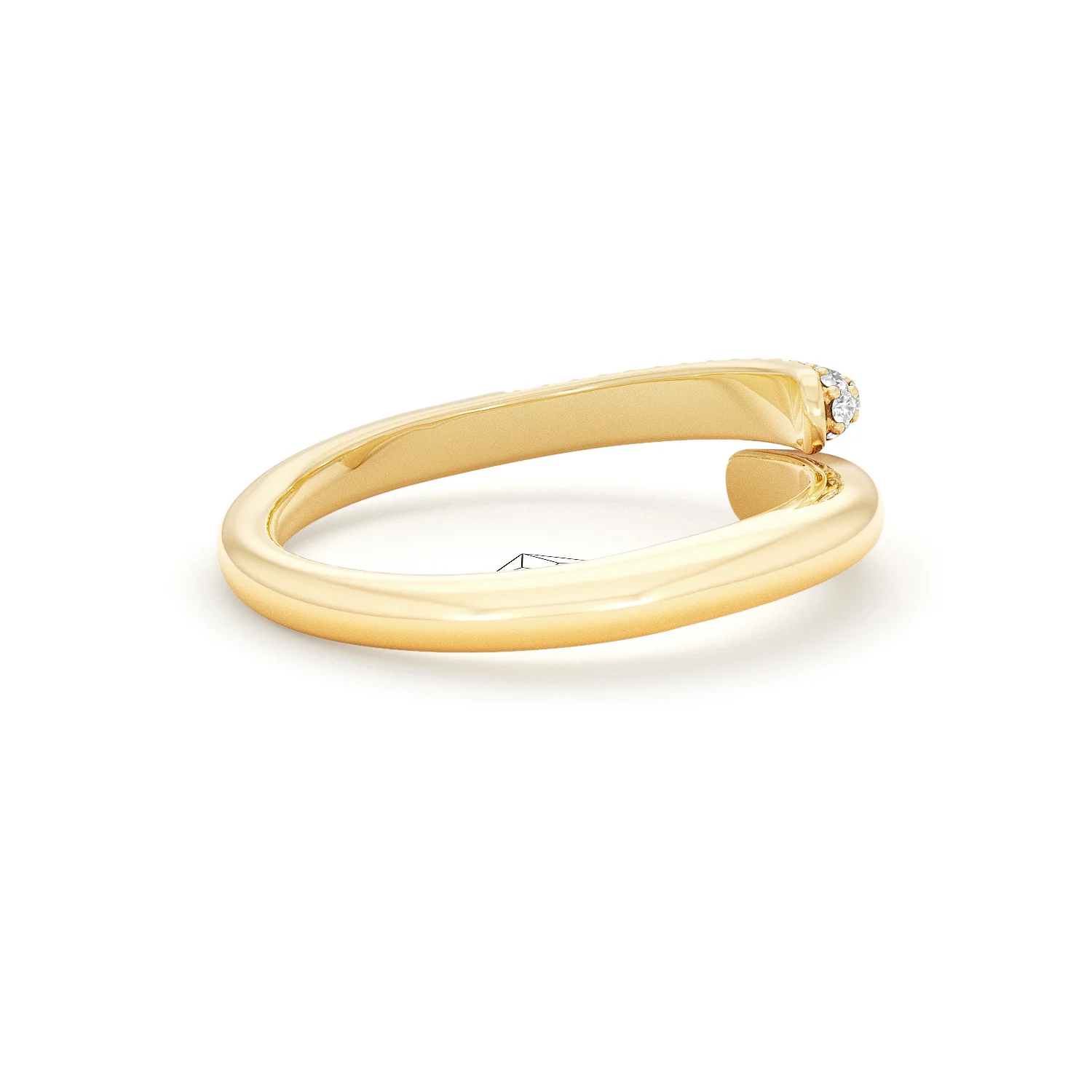 0.15ct Lab Diamond Pavé Wrap Ring in 18K Gold Vermeil - Image 33
