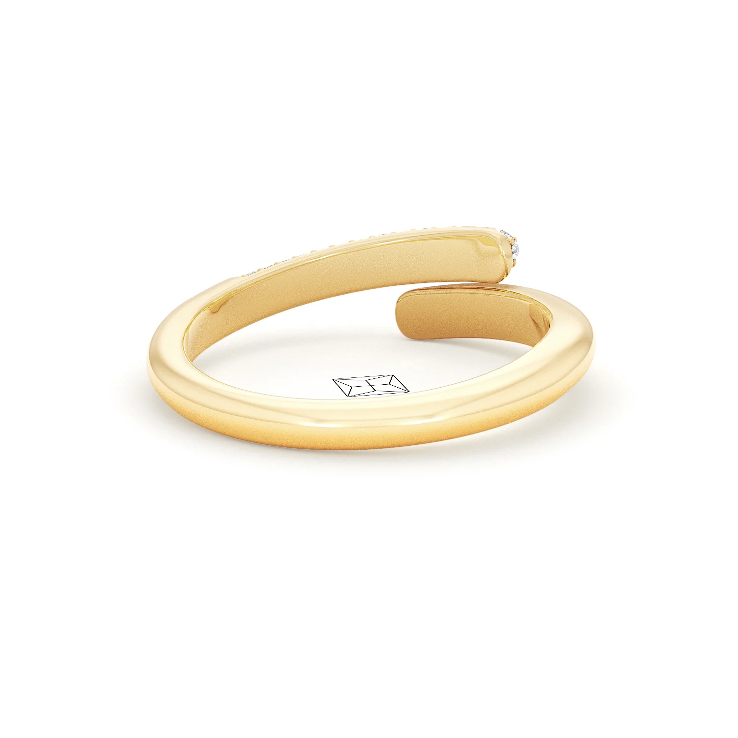 0.15ct Lab Diamond Pavé Wrap Ring in 18K Gold Vermeil - Image 41