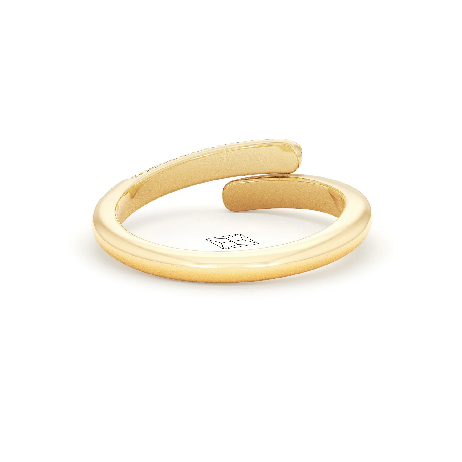 0.15ct Lab Diamond Pavé Wrap Ring in 18K Gold Vermeil - Image 44