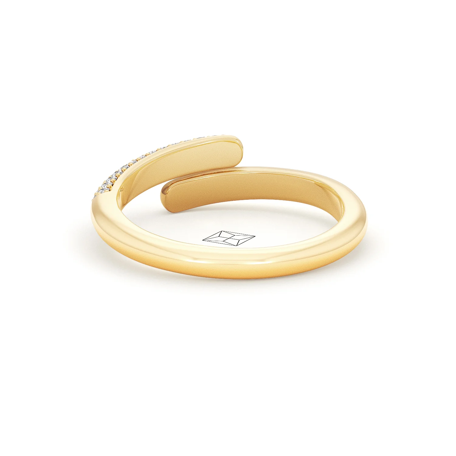 0.15ct Lab Diamond Pavé Wrap Ring in 18K Gold Vermeil - Image 51