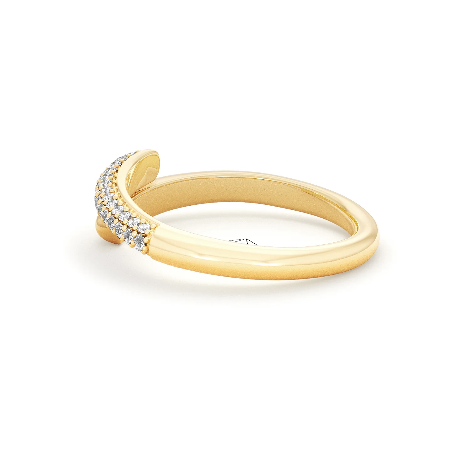 0.15ct Lab Diamond Pavé Wrap Ring in 18K Gold Vermeil - Image 63