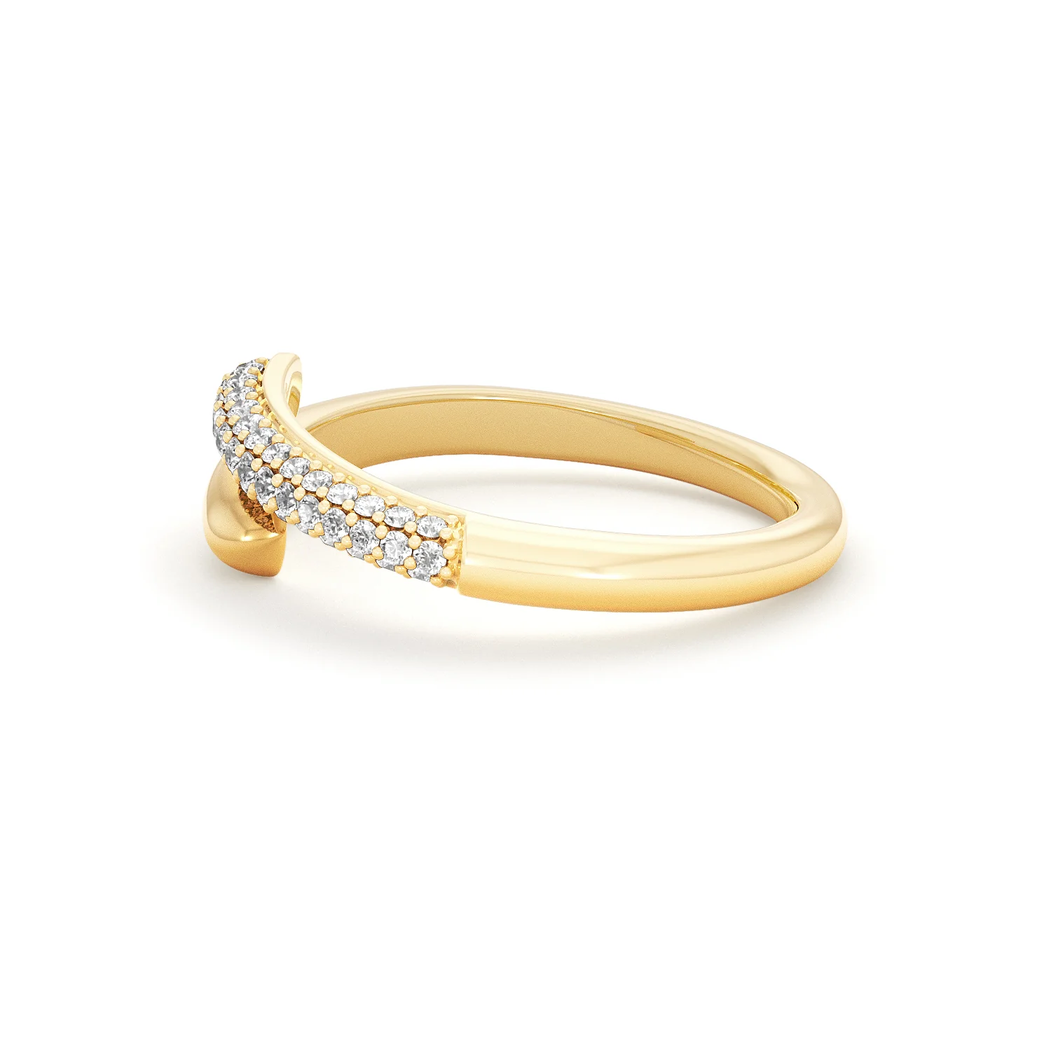 0.15ct Lab Diamond Pavé Wrap Ring in 18K Gold Vermeil - Image 68