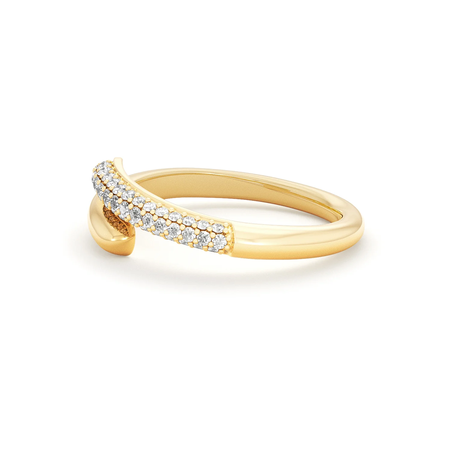 0.15ct Lab Diamond Pavé Wrap Ring in 18K Gold Vermeil - Image 71