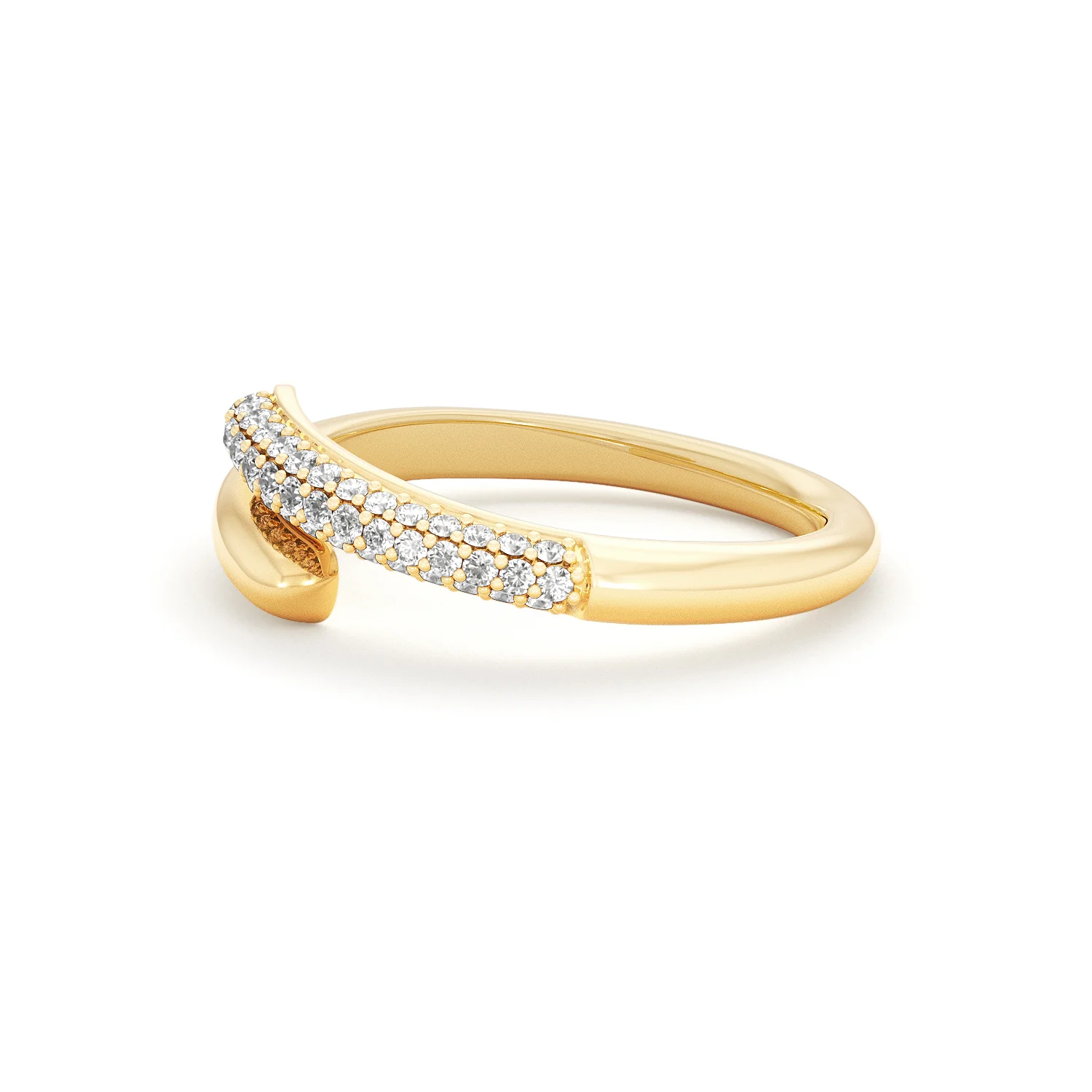 0.15ct Lab Diamond Pavé Wrap Ring in 18K Gold Vermeil - Image 72