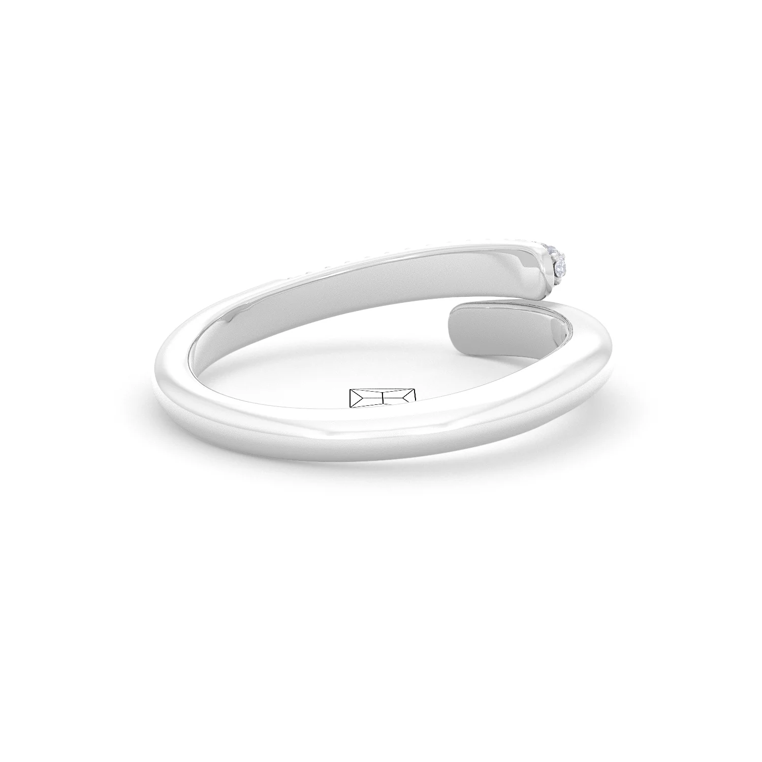 0.15ct Lab Diamond Pavé Wrap Ring in Sterling Silver - Image 38