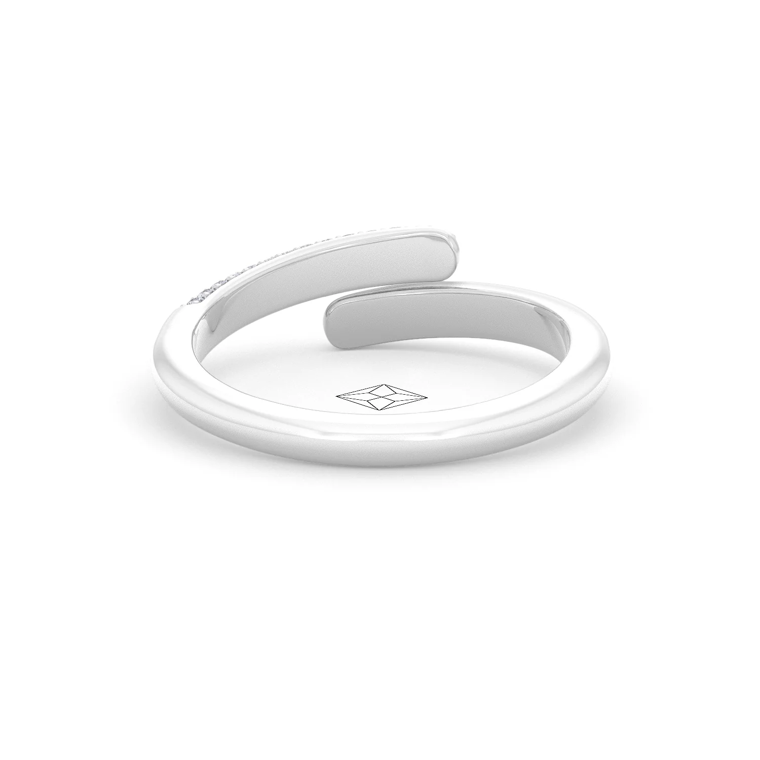 0.15ct Lab Diamond Pavé Wrap Ring in Sterling Silver - Image 47