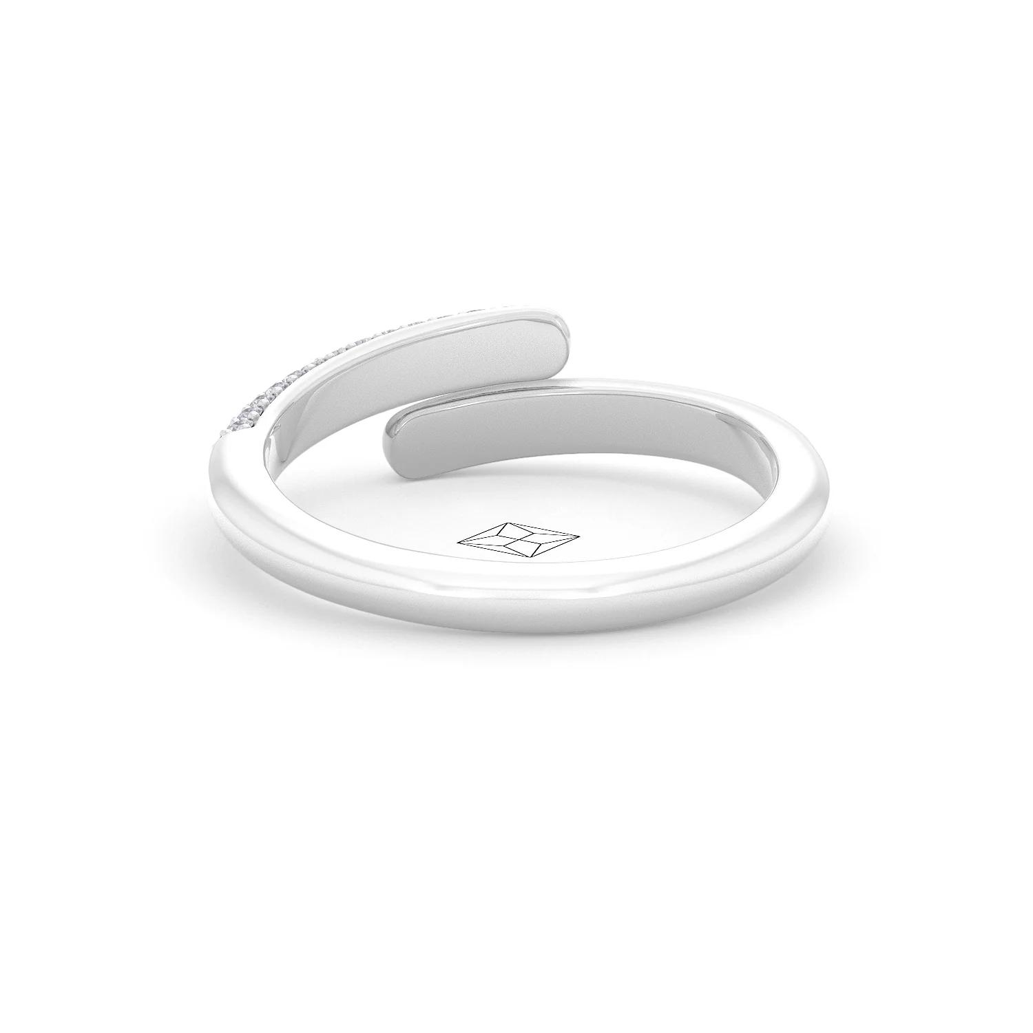 0.15ct Lab Diamond Pavé Wrap Ring in Sterling Silver - Image 50
