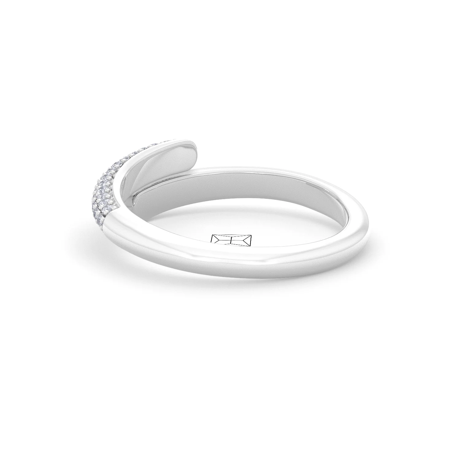 0.15ct Lab Diamond Pavé Wrap Ring in Sterling Silver - Image 57