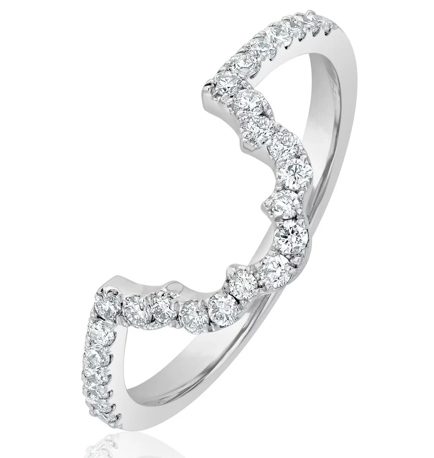 0.30ct H/SI Lab Diamond Matching Wedding Ring Lab Diamond in 9K White Gold