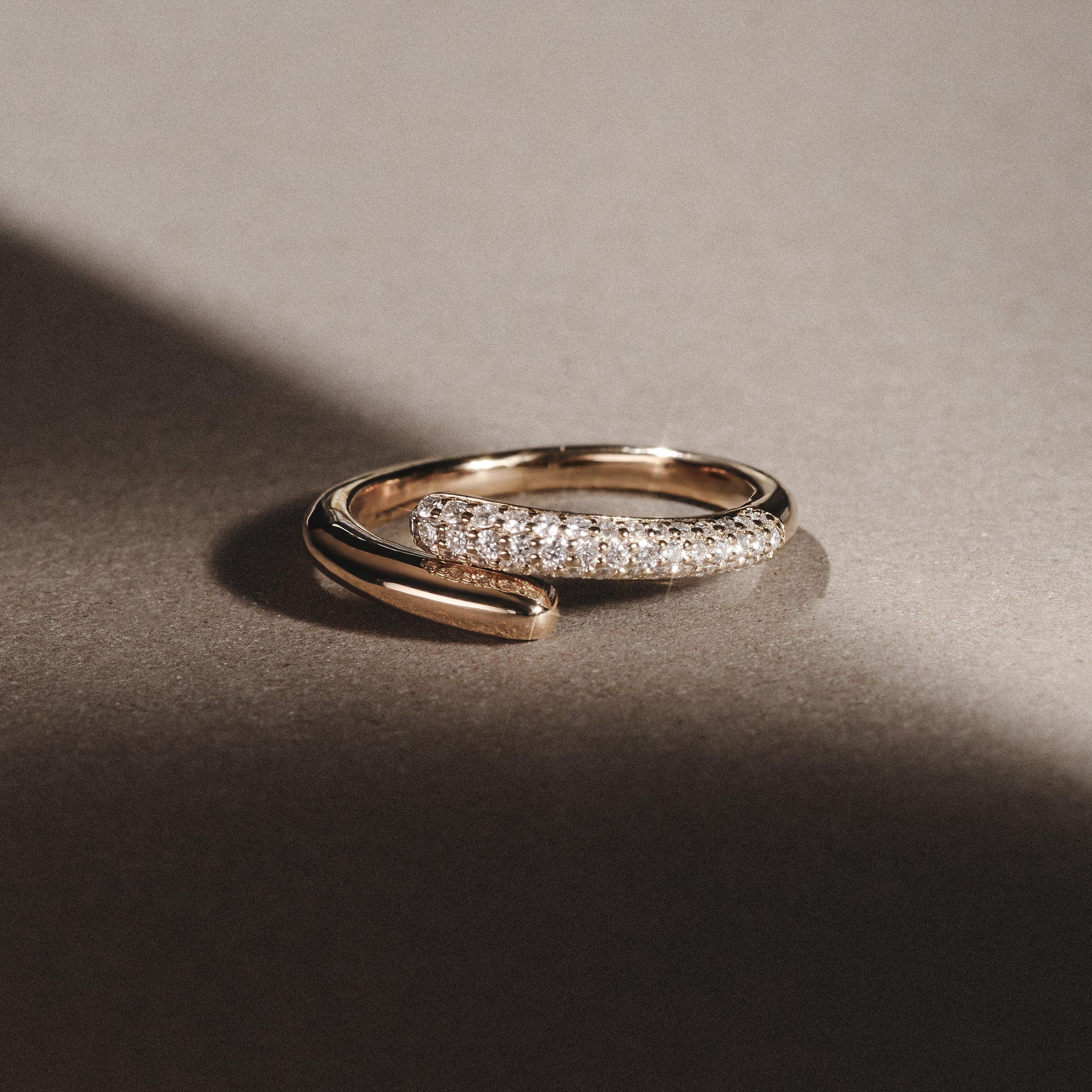 0.30ct Lab Diamond Pavé Wrap Ring in 18K Gold Vermeil - Image 6