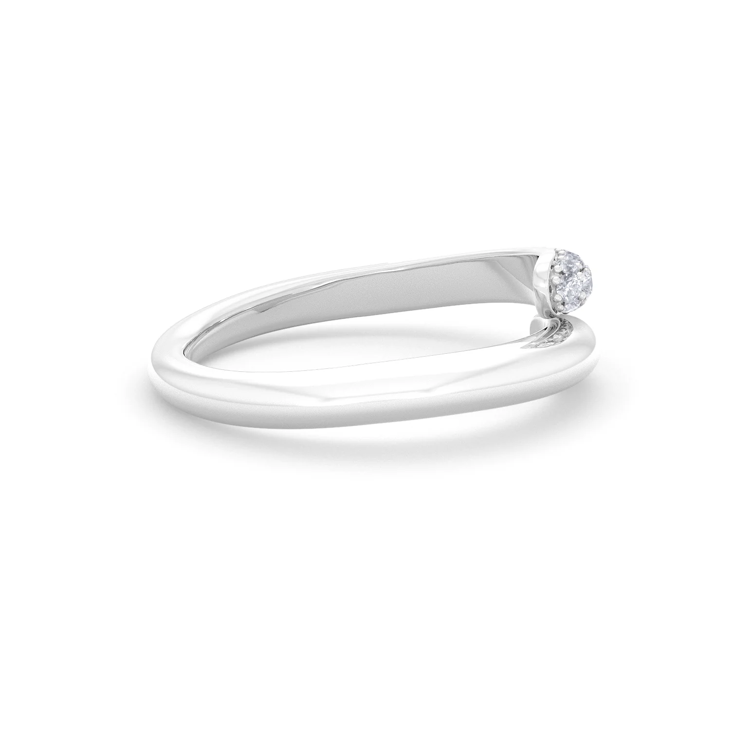 0.30ct Lab Diamond Pavé Wrap Ring in Sterling Silver - Image 28