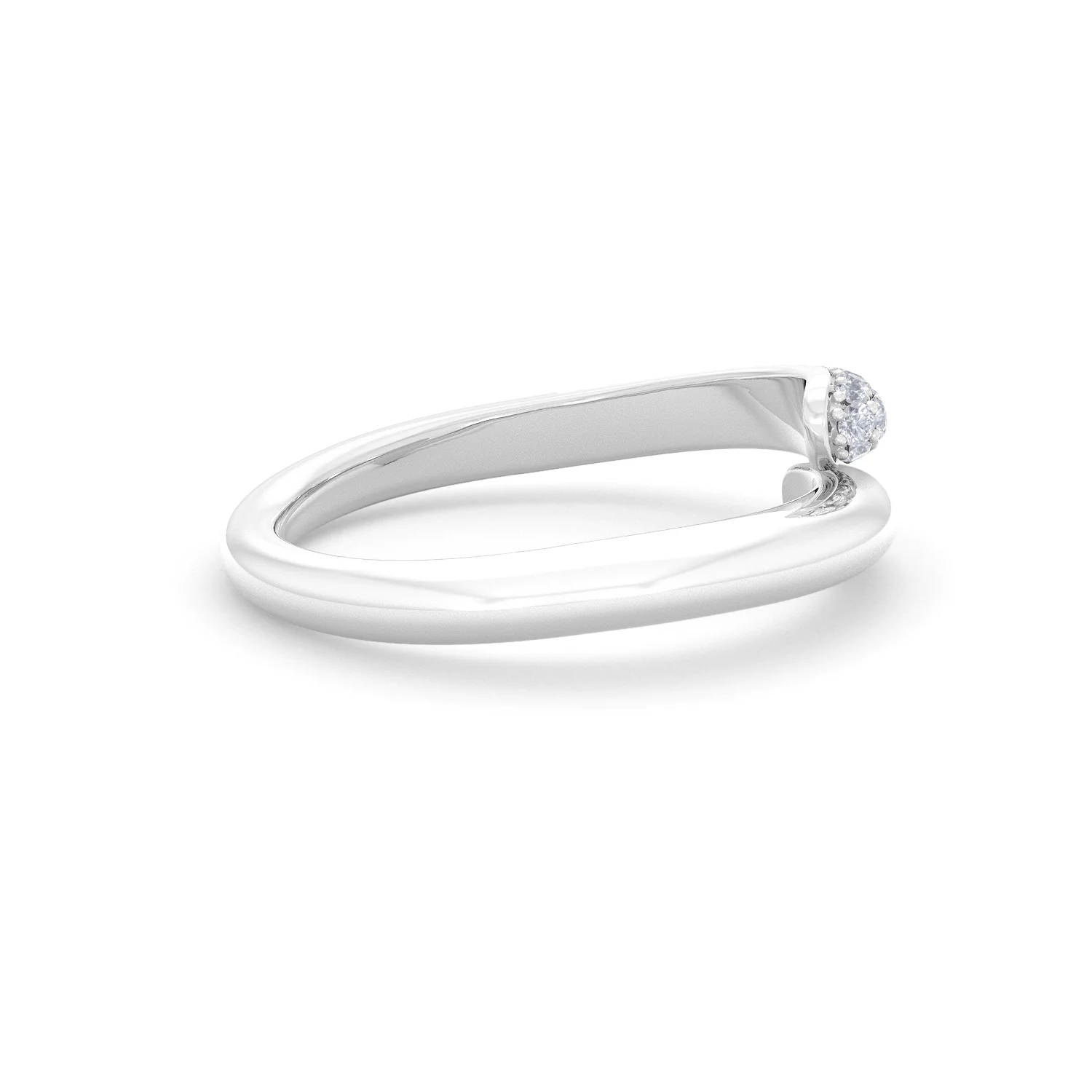 0.30ct Lab Diamond Pavé Wrap Ring in Sterling Silver - Image 29