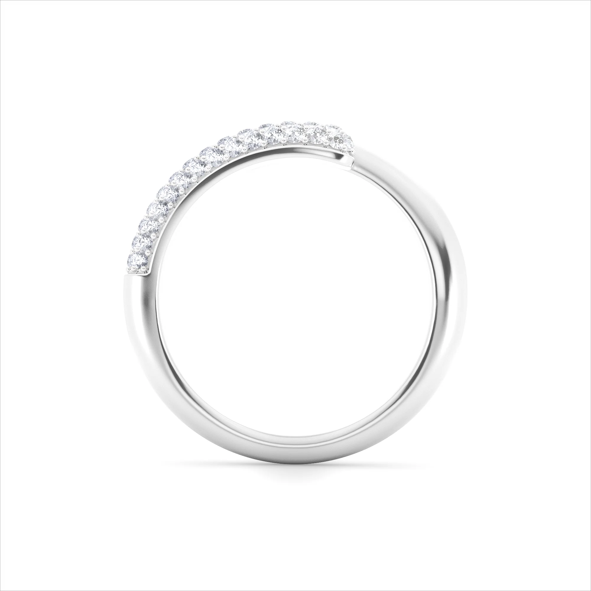 0.30ct Lab Diamond Pavé Wrap Ring in Sterling Silver - Image 3