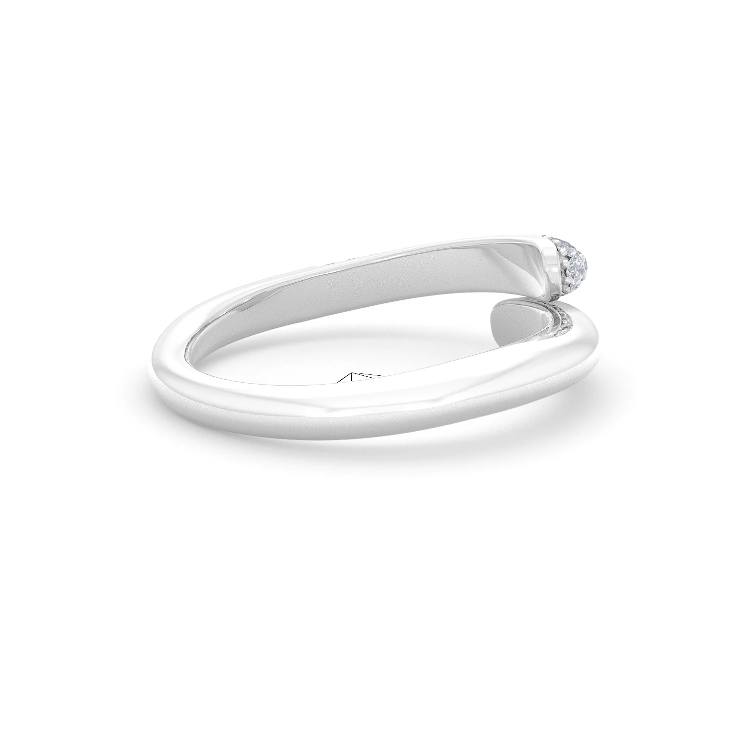 0.30ct Lab Diamond Pavé Wrap Ring in Sterling Silver - Image 33