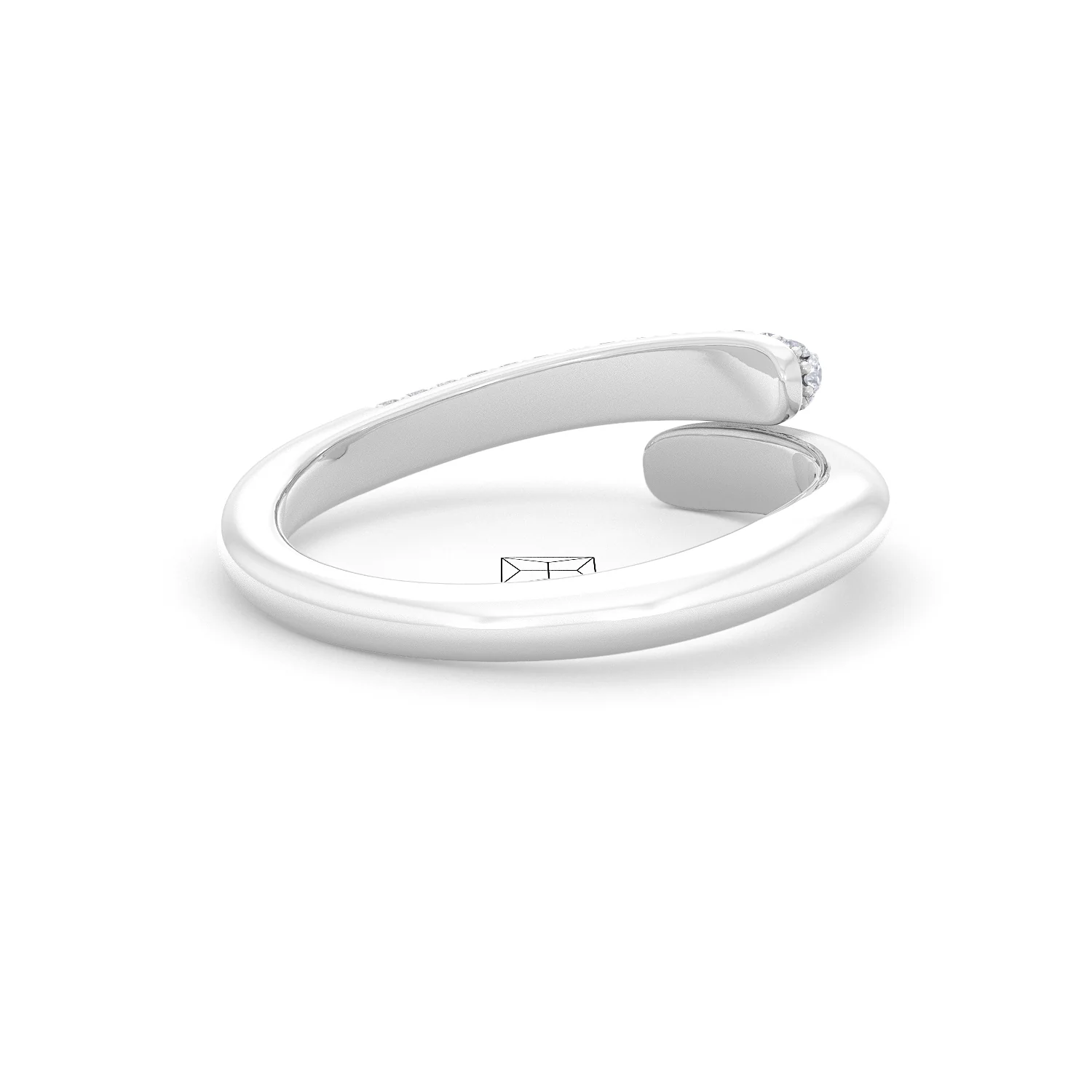 0.30ct Lab Diamond Pavé Wrap Ring in Sterling Silver - Image 38