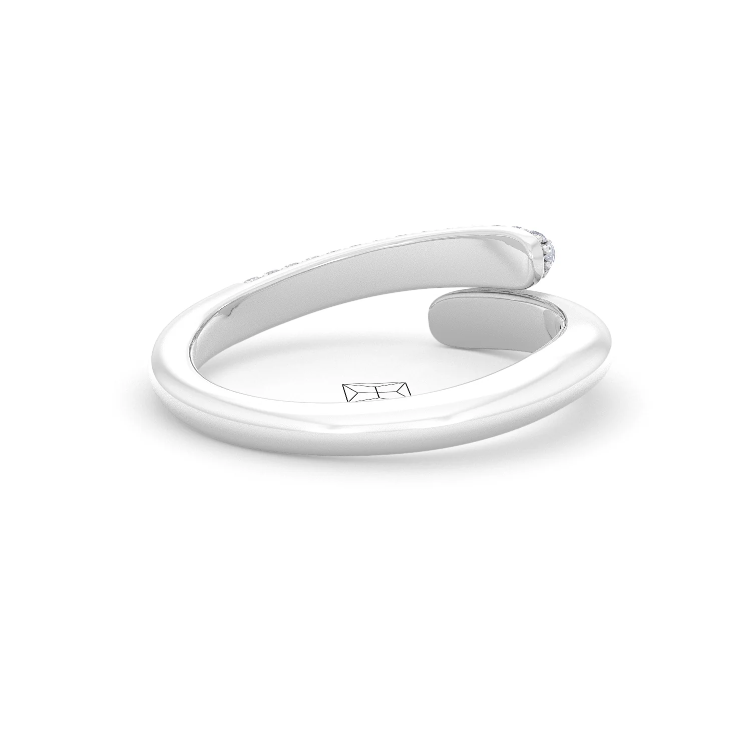 0.30ct Lab Diamond Pavé Wrap Ring in Sterling Silver - Image 39