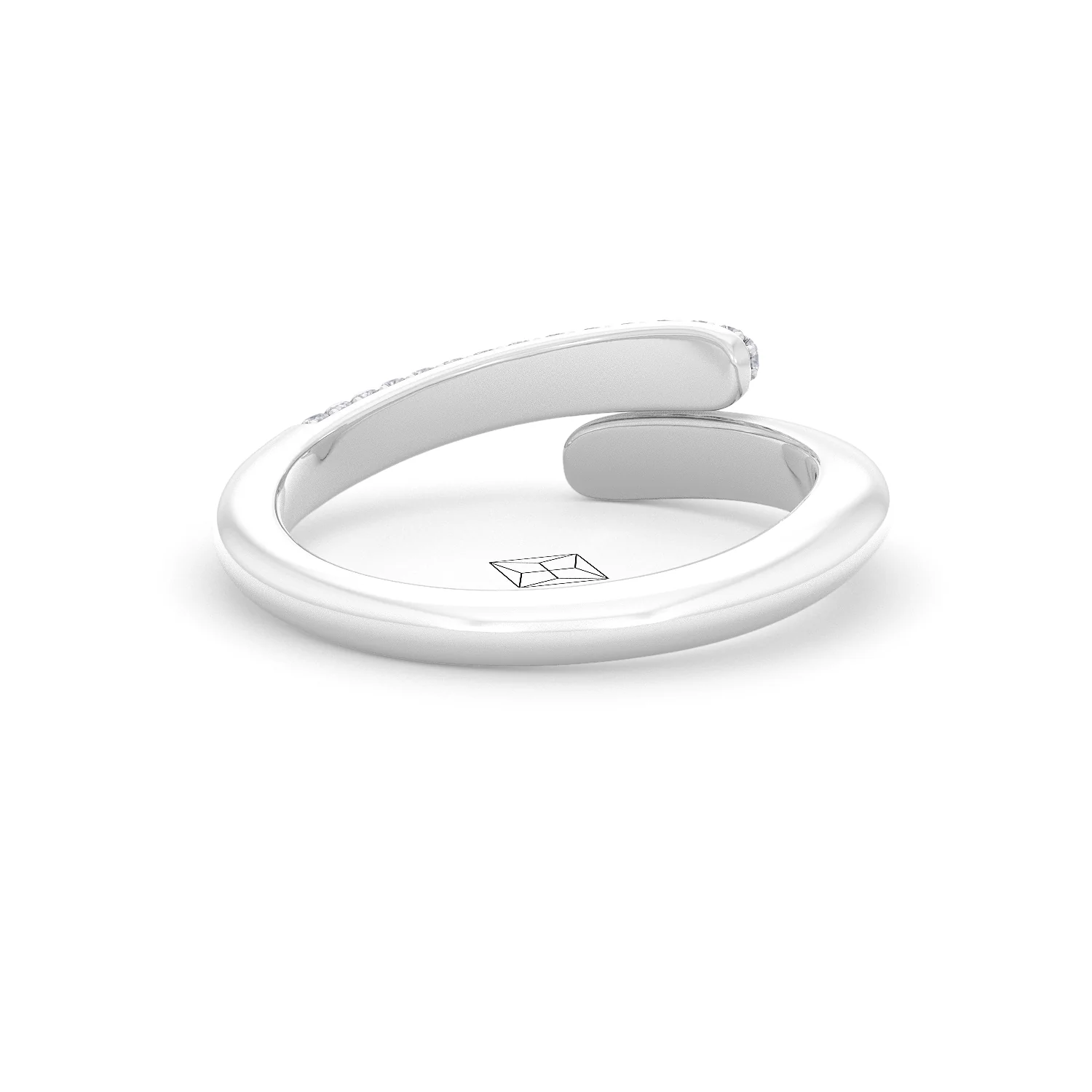 0.30ct Lab Diamond Pavé Wrap Ring in Sterling Silver - Image 42