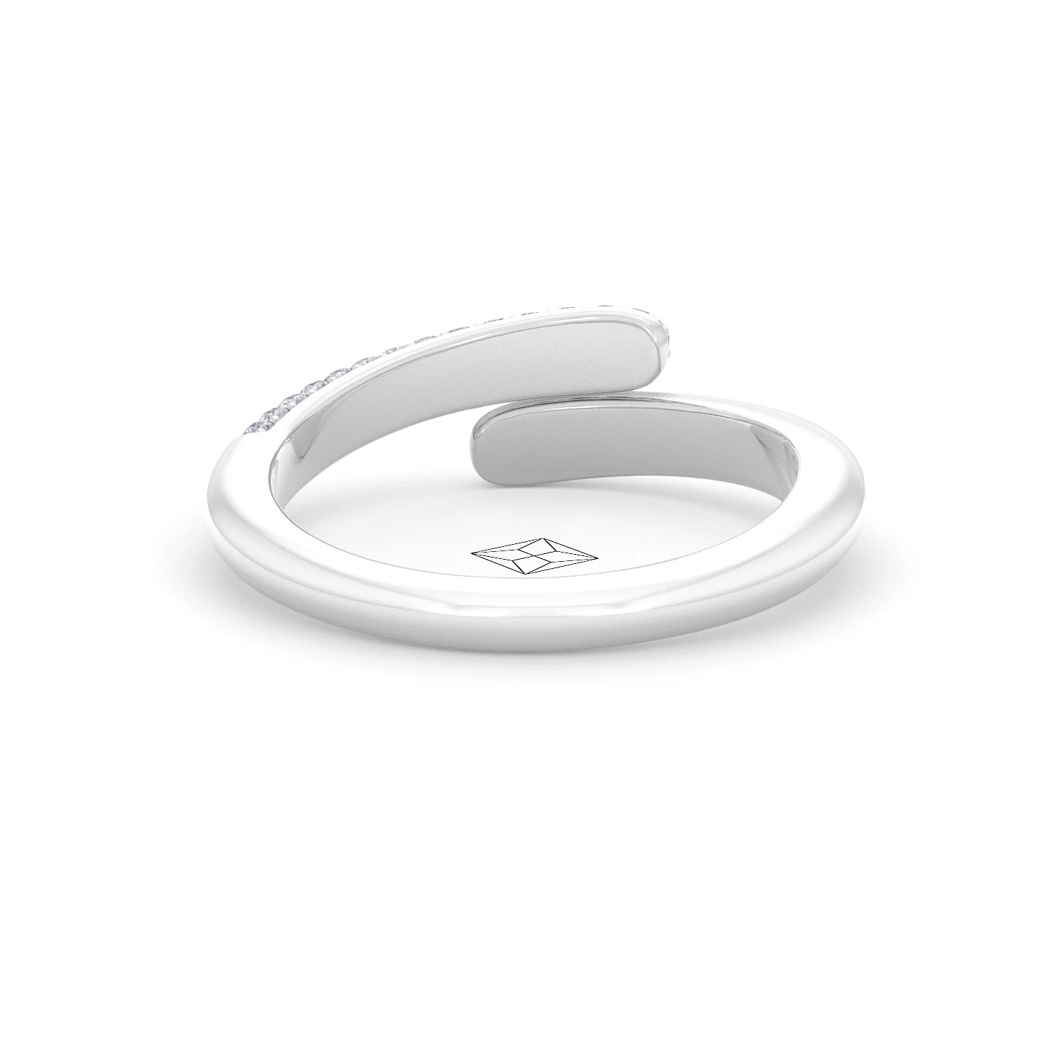 0.30ct Lab Diamond Pavé Wrap Ring in Sterling Silver - Image 46