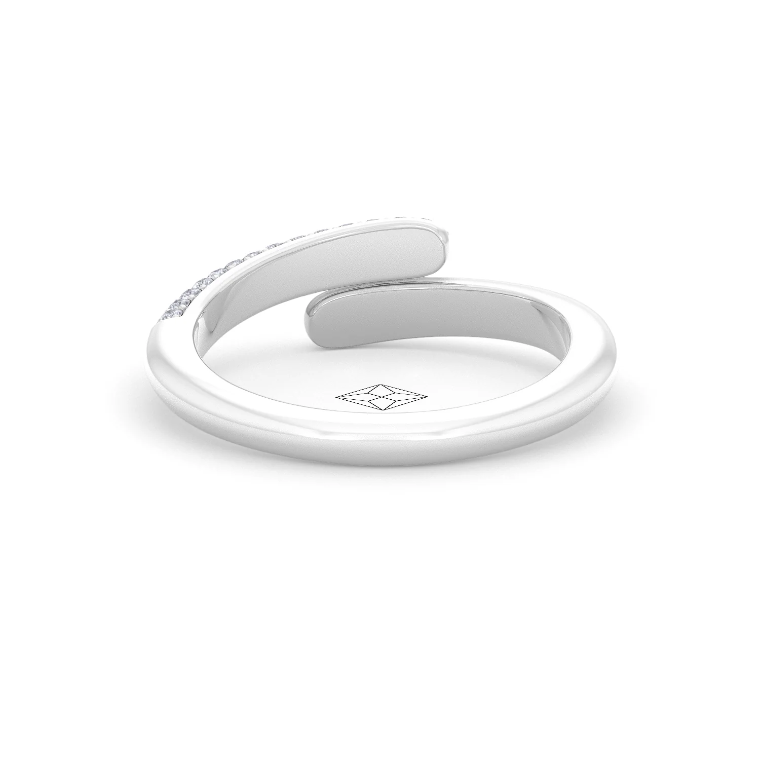 0.30ct Lab Diamond Pavé Wrap Ring in Sterling Silver - Image 48