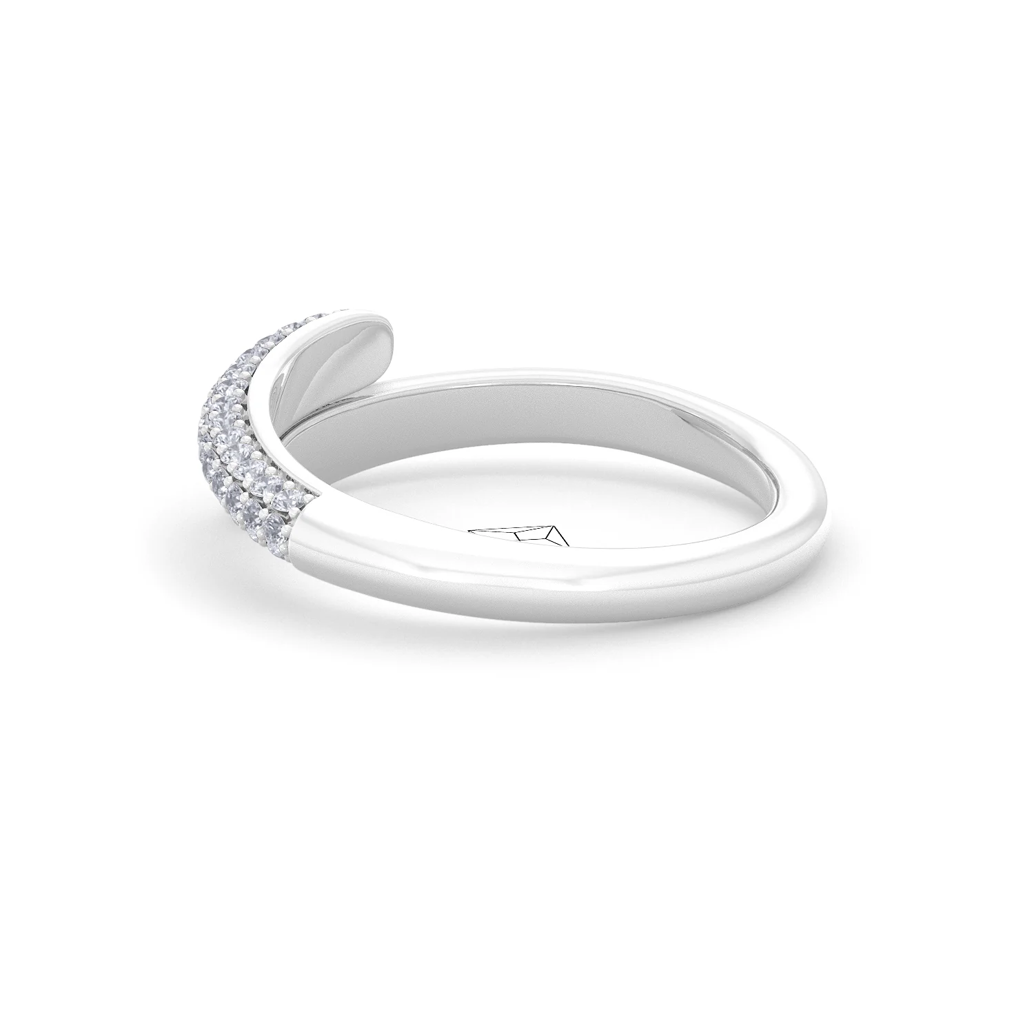 0.30ct Lab Diamond Pavé Wrap Ring in Sterling Silver - Image 60