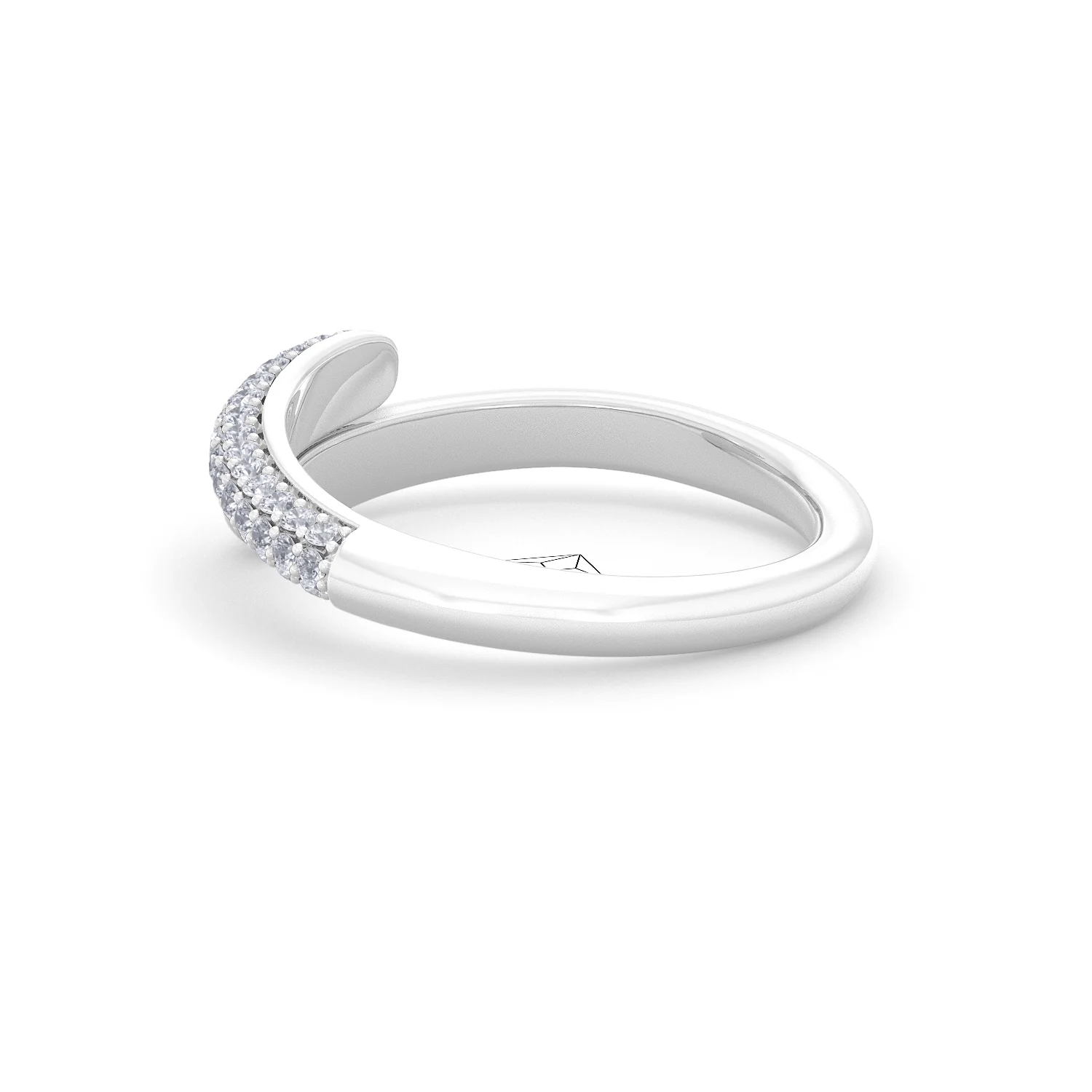 0.30ct Lab Diamond Pavé Wrap Ring in Sterling Silver - Image 61