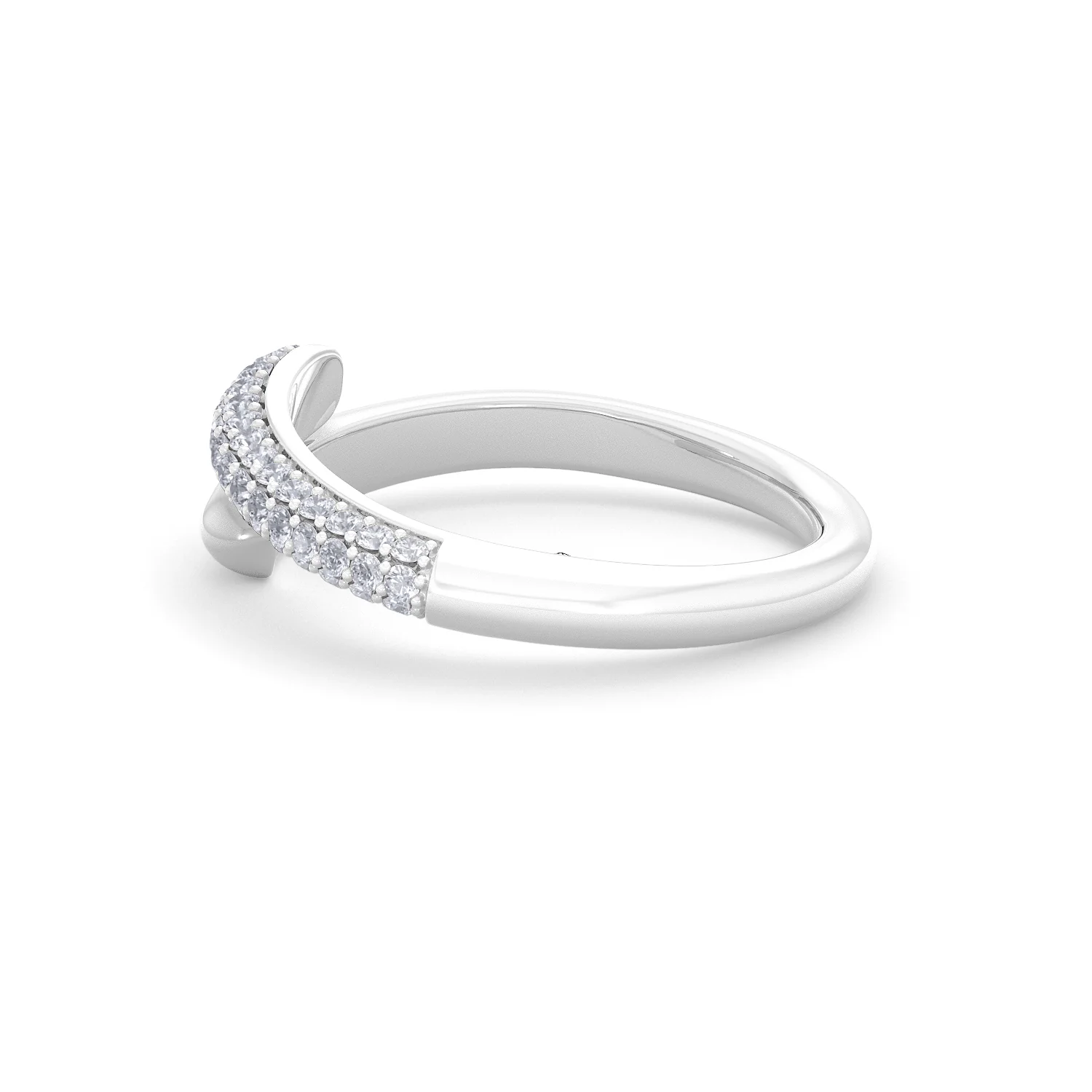 0.30ct Lab Diamond Pavé Wrap Ring in Sterling Silver - Image 65