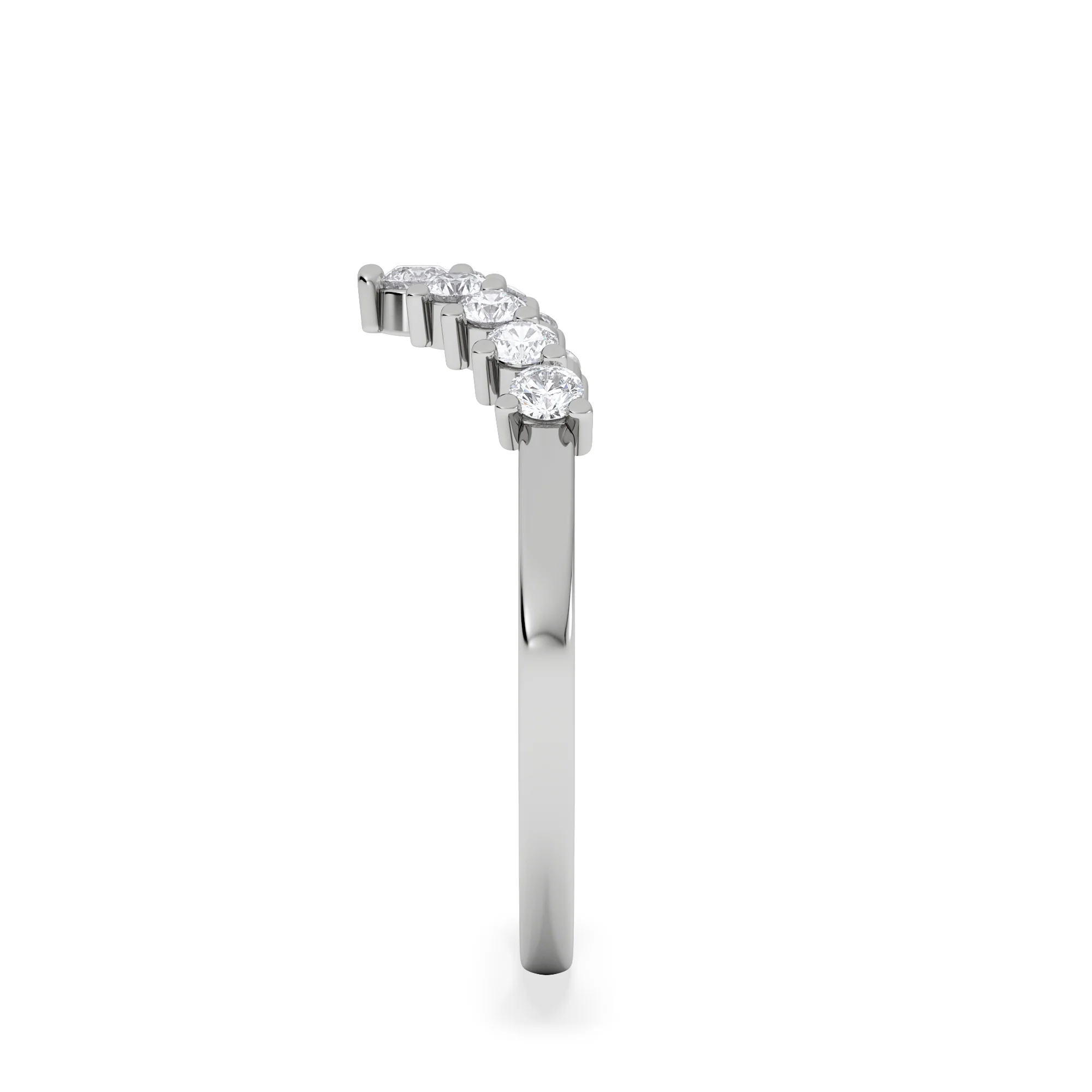 Starlit 0.30ct Lab Diamond Wishbone Ring H/Si Quality in 925 Sterling Silver - Image 4
