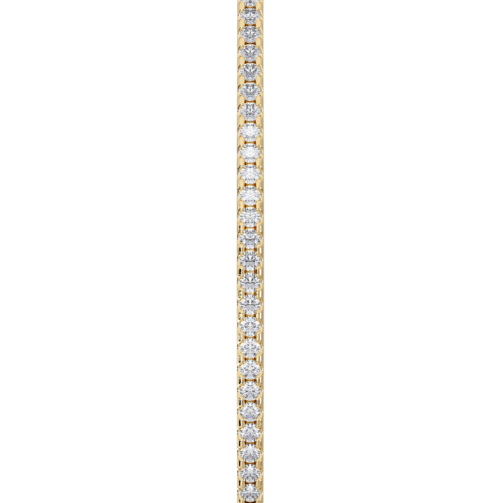 0.50ct Lab Diamond Half Pavé Bangle Bracelet in 18K Gold Vermeil - Image 4