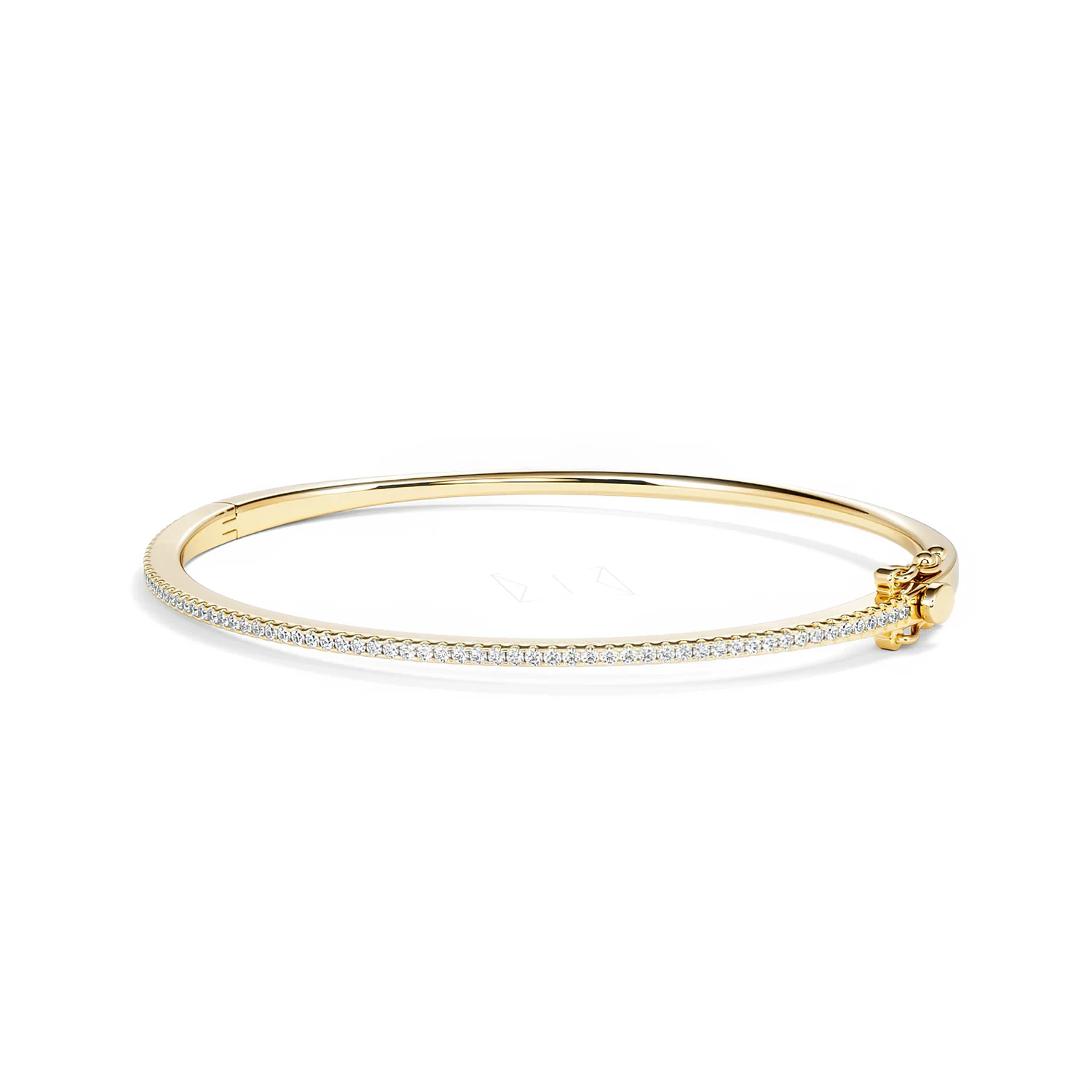 0.50ct Lab Diamond Half Pavé Bangle Bracelet in 18K Gold Vermeil - Image 82