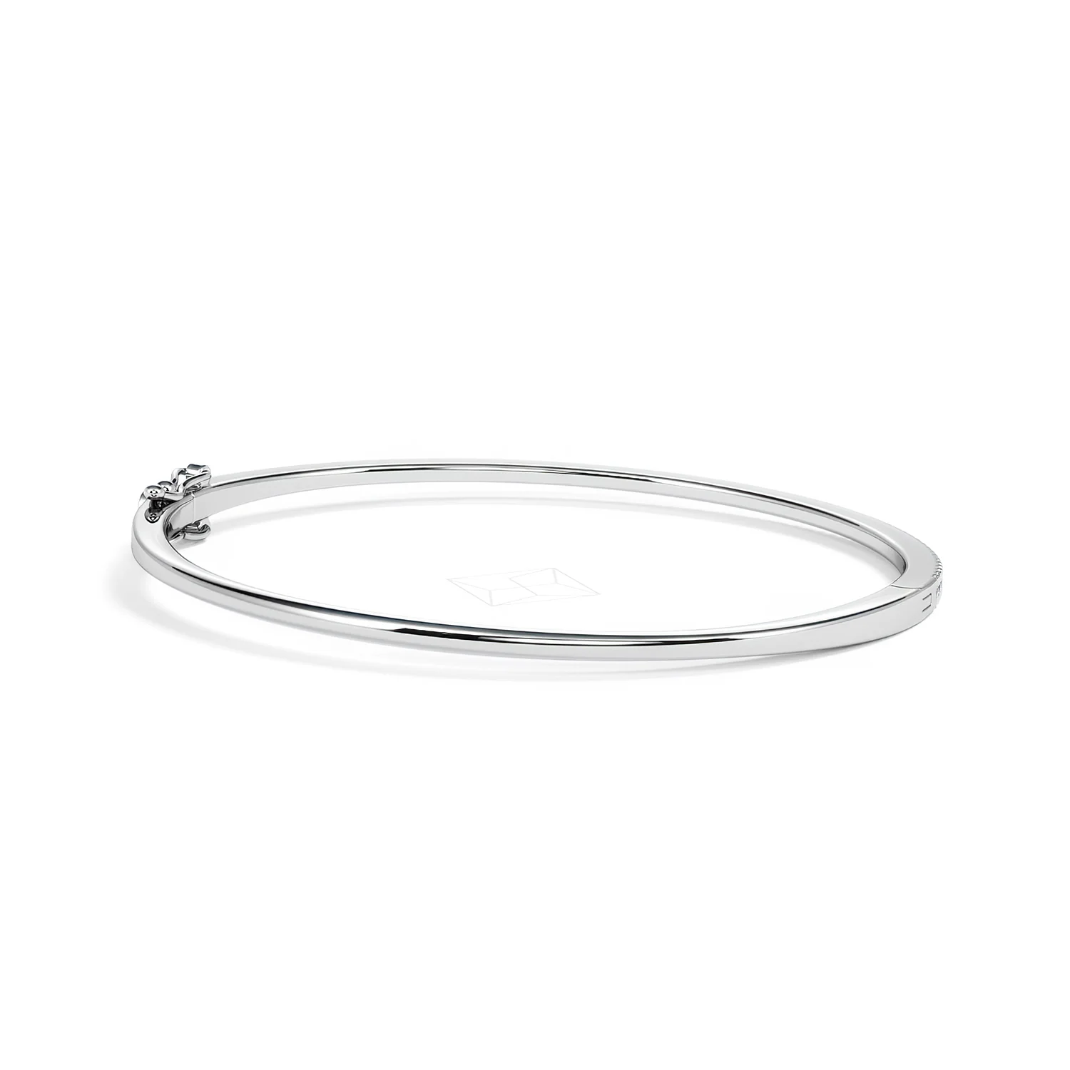 0.50ct Lab Diamond Half Pavé Bangle Bracelet in Sterling Silver - Image 44