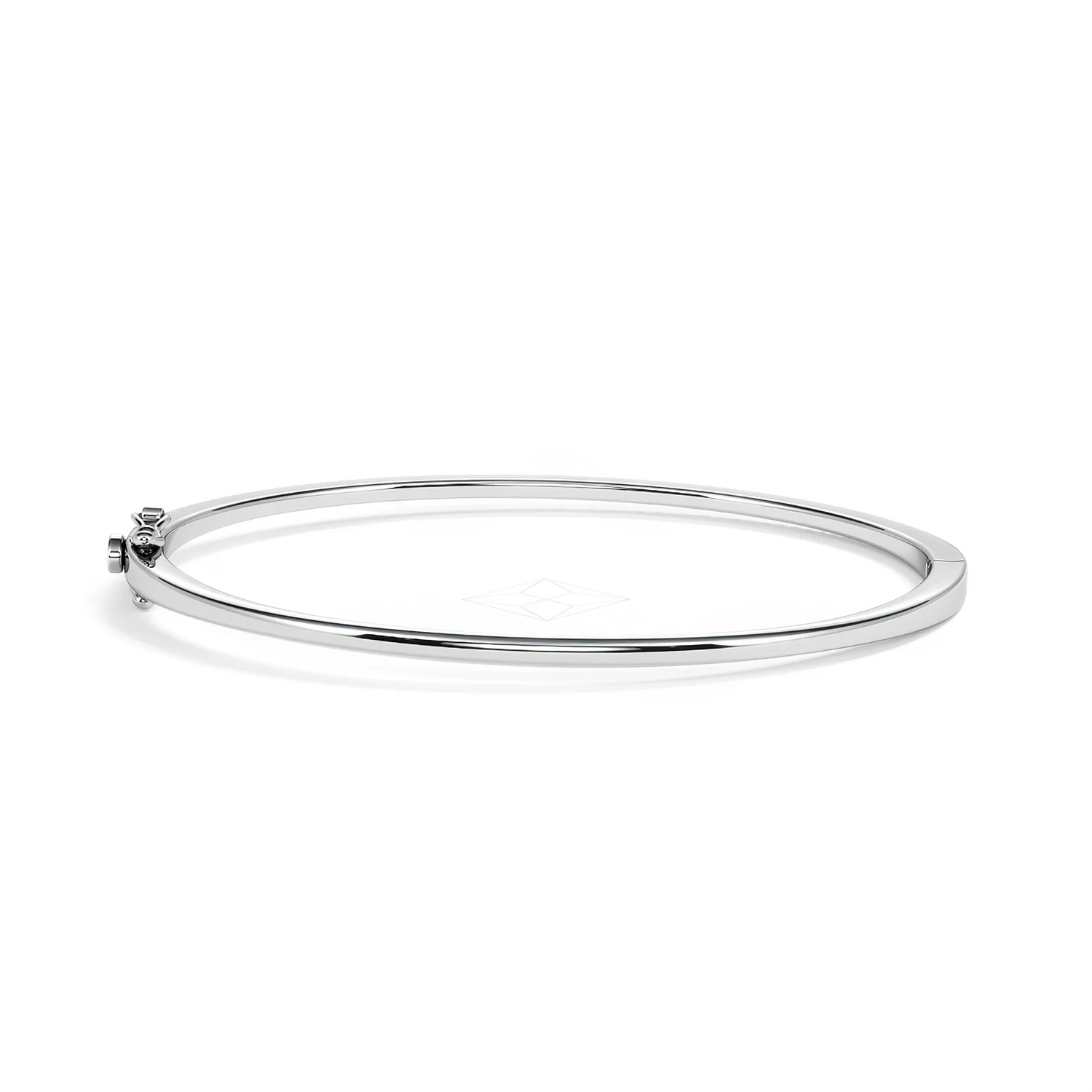 0.50ct Lab Diamond Half Pavé Bangle Bracelet in Sterling Silver - Image 49