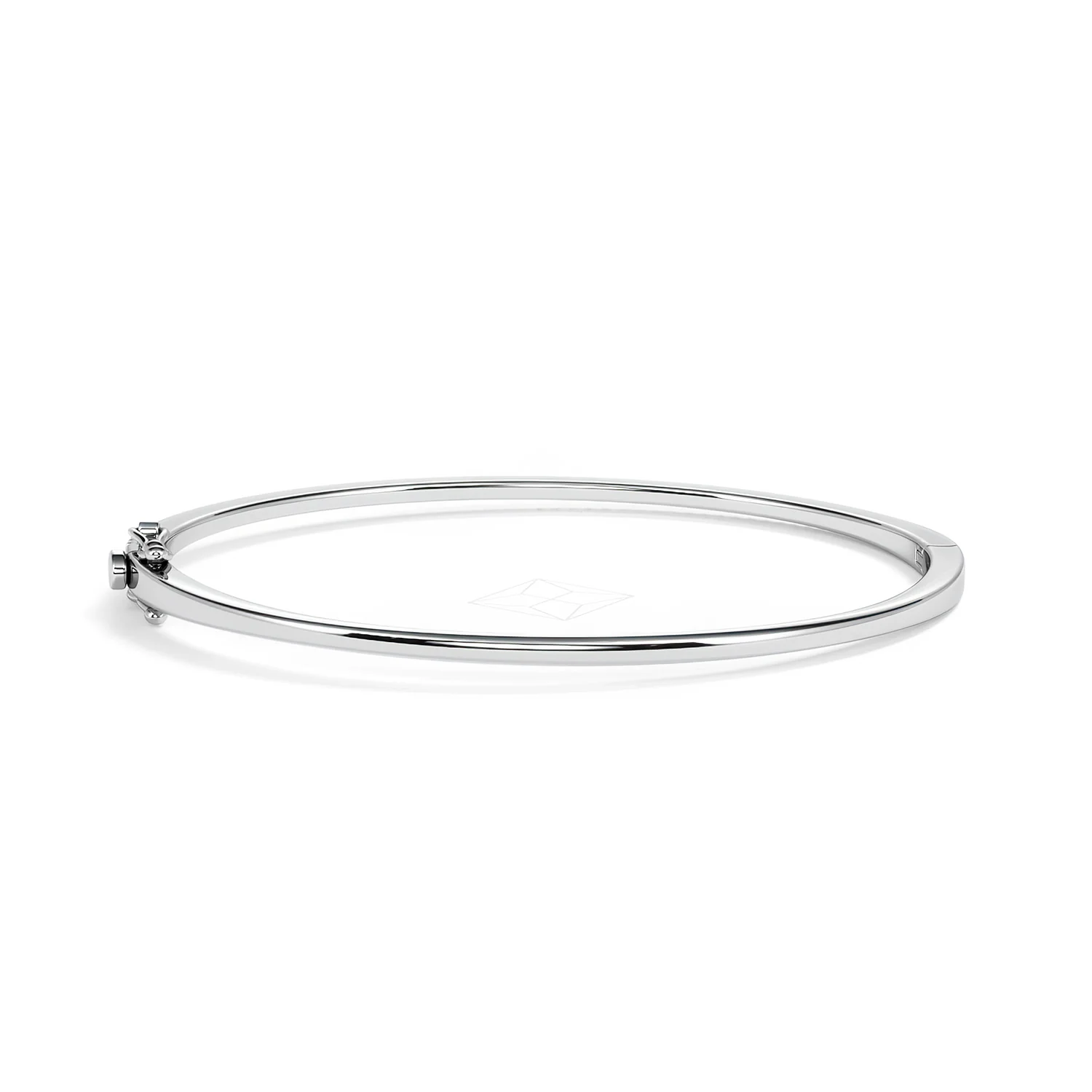 0.50ct Lab Diamond Half Pavé Bangle Bracelet in Sterling Silver - Image 51