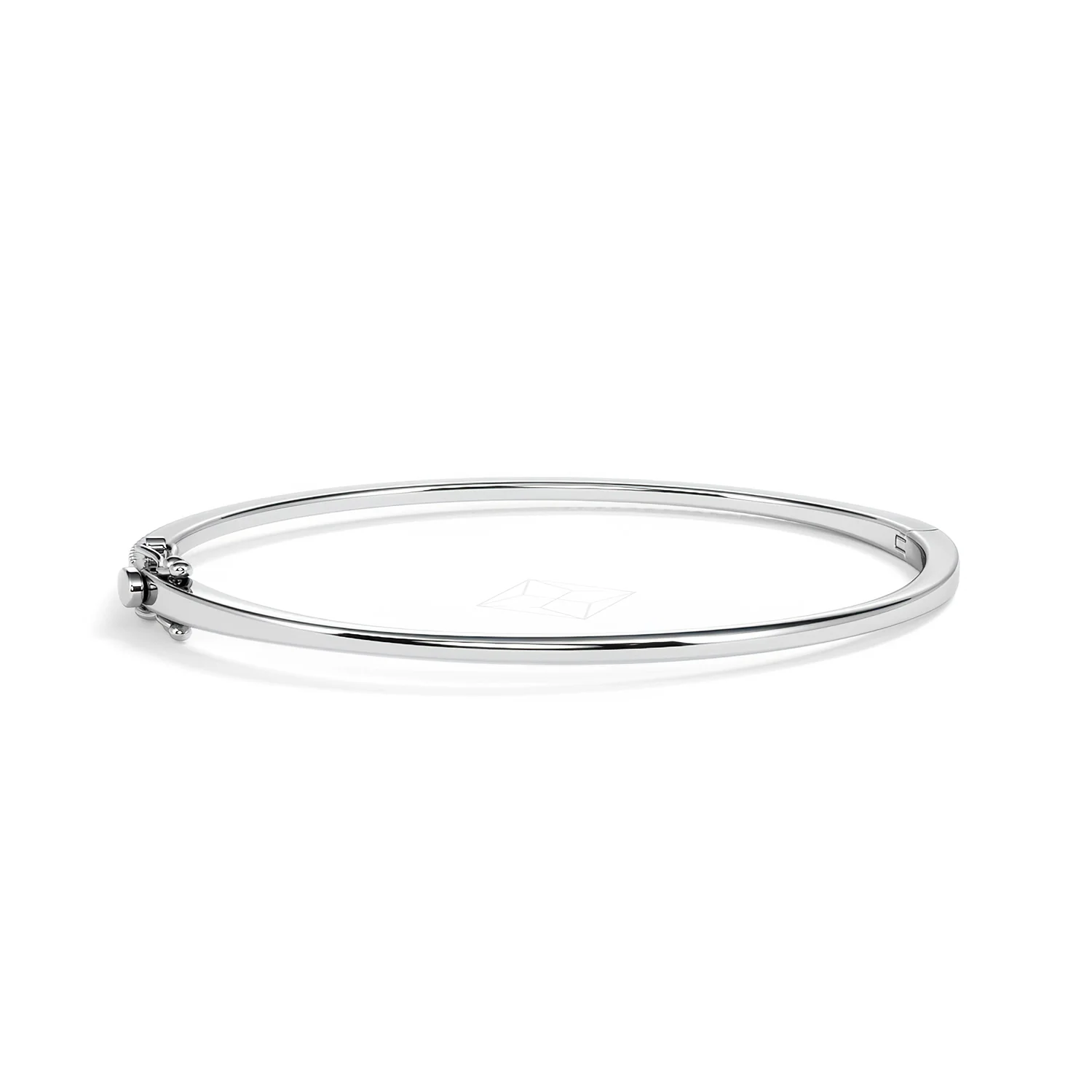 0.50ct Lab Diamond Half Pavé Bangle Bracelet in Sterling Silver - Image 53