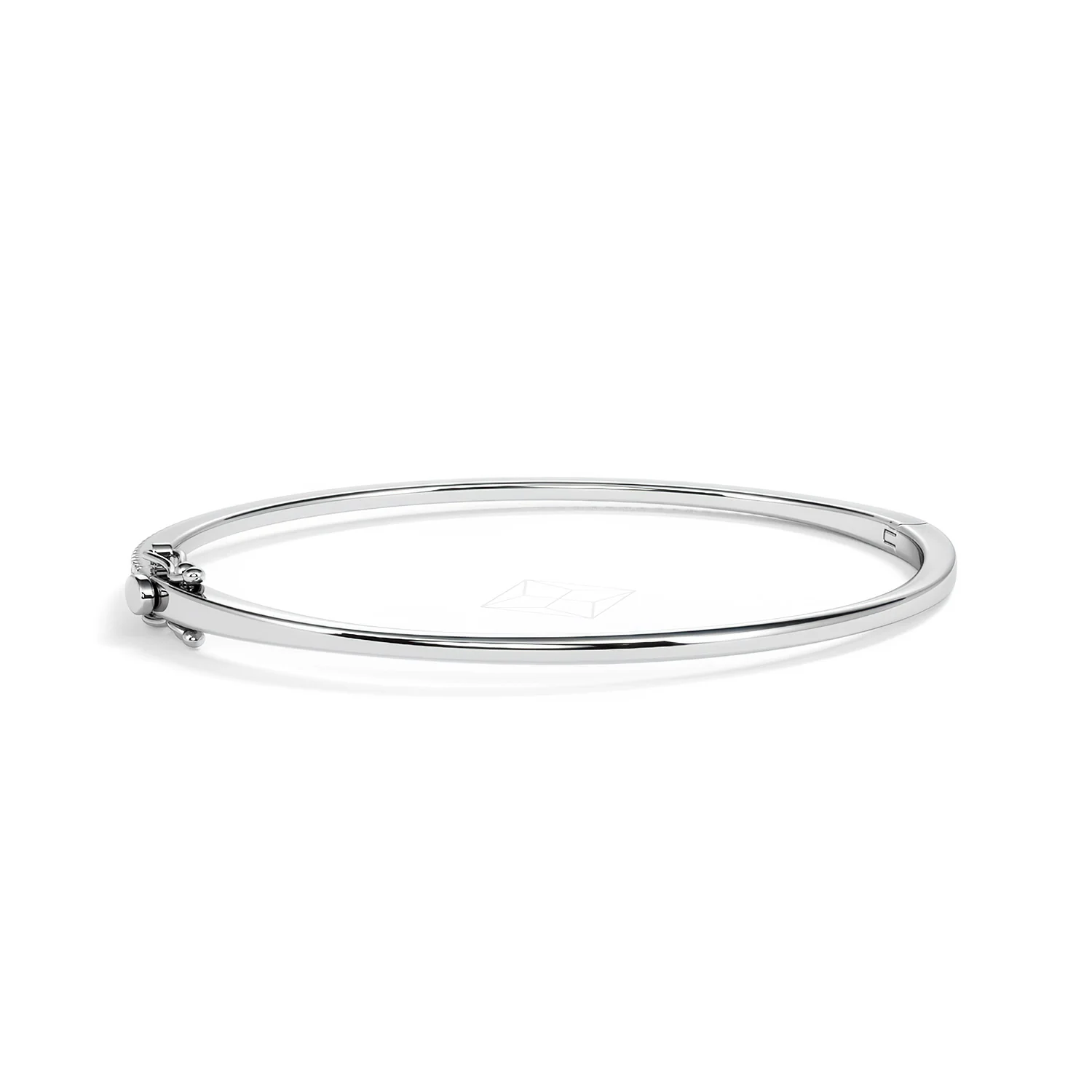 0.50ct Lab Diamond Half Pavé Bangle Bracelet in Sterling Silver - Image 54