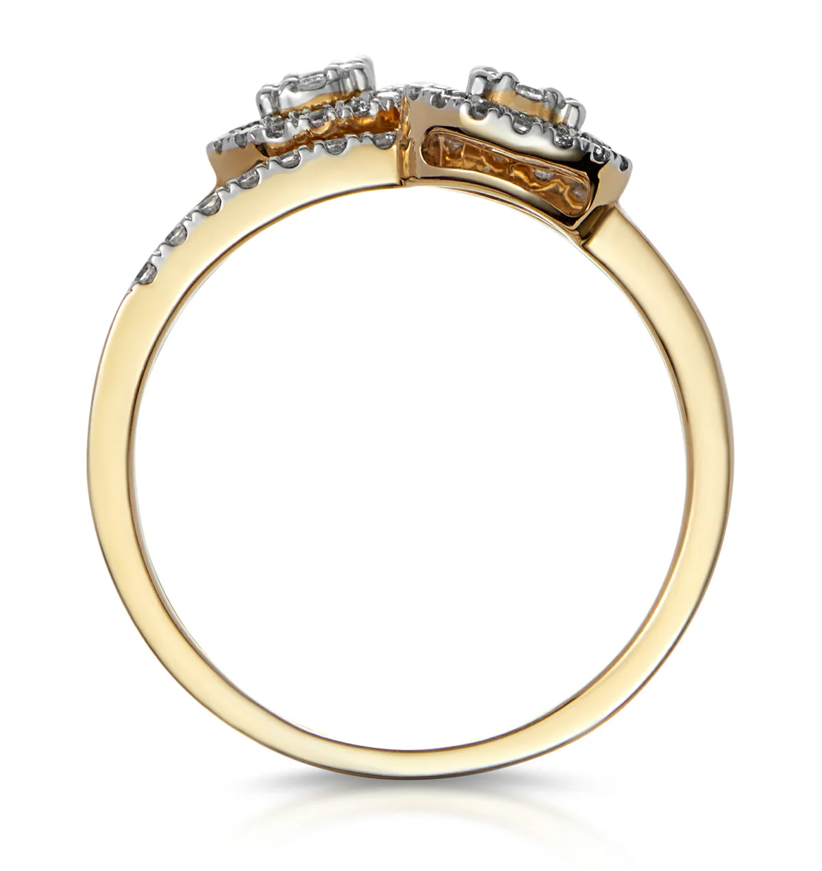 0.55ct Asteria Collection Wide Diamond Halo Ring in 18K Gold - Image 2