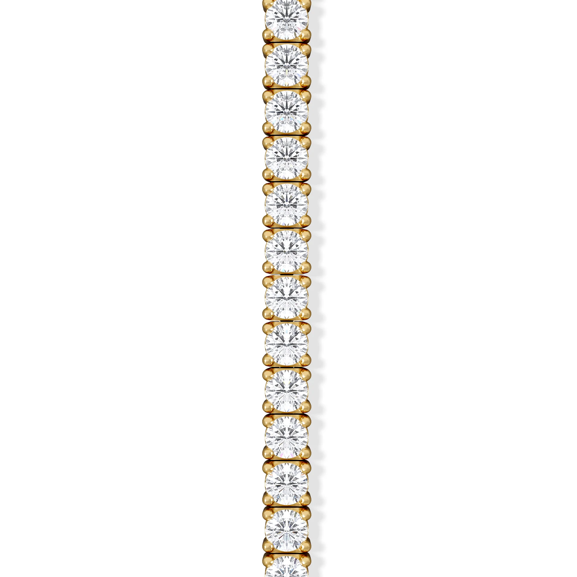 1.5ct Lab Diamond Tennis Bracelet Claw Set in 18K Gold Vermeil - Image 5