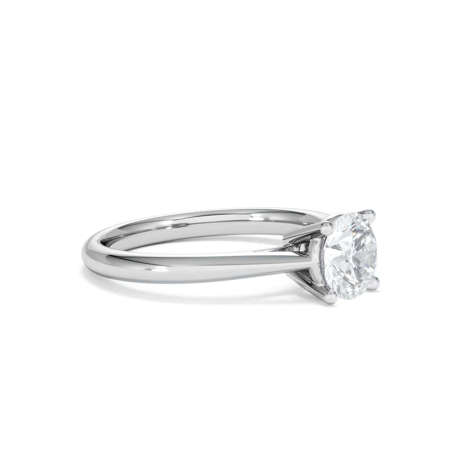 1 Carat Diamond Engagement Ring Elysia Lab FVS1 18K White Gold - Image 19