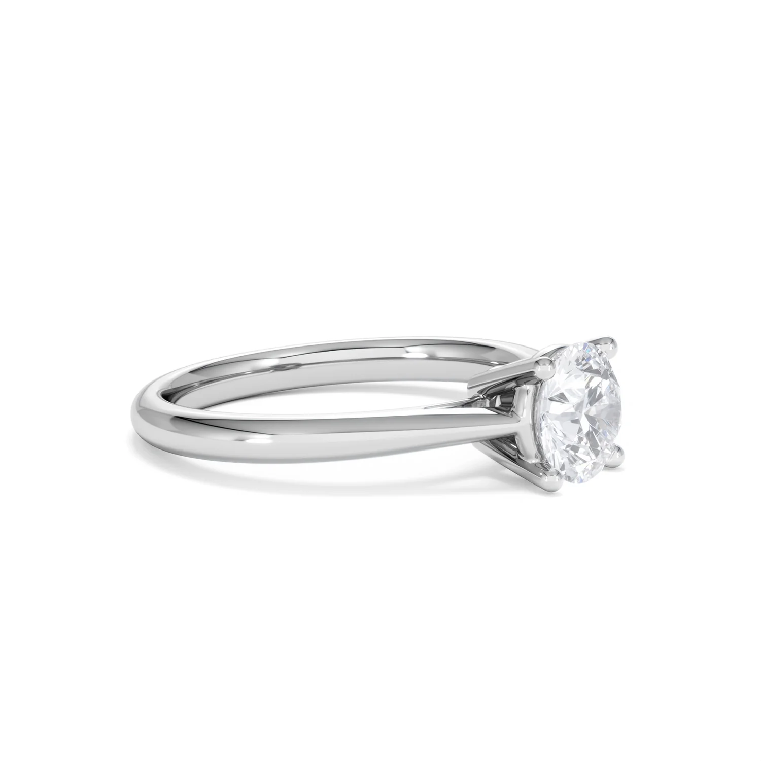 1 Carat Diamond Engagement Ring Elysia Lab FVS1 18K White Gold - Image 20