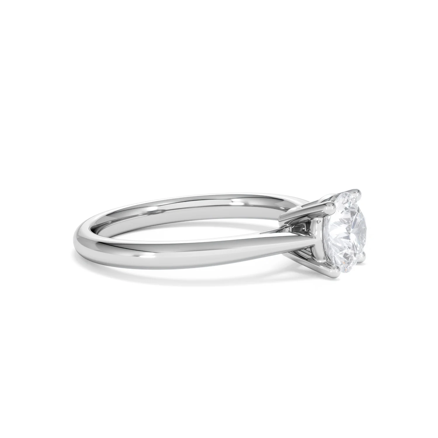 1 Carat Diamond Engagement Ring Elysia Lab FVS1 18K White Gold - Image 22