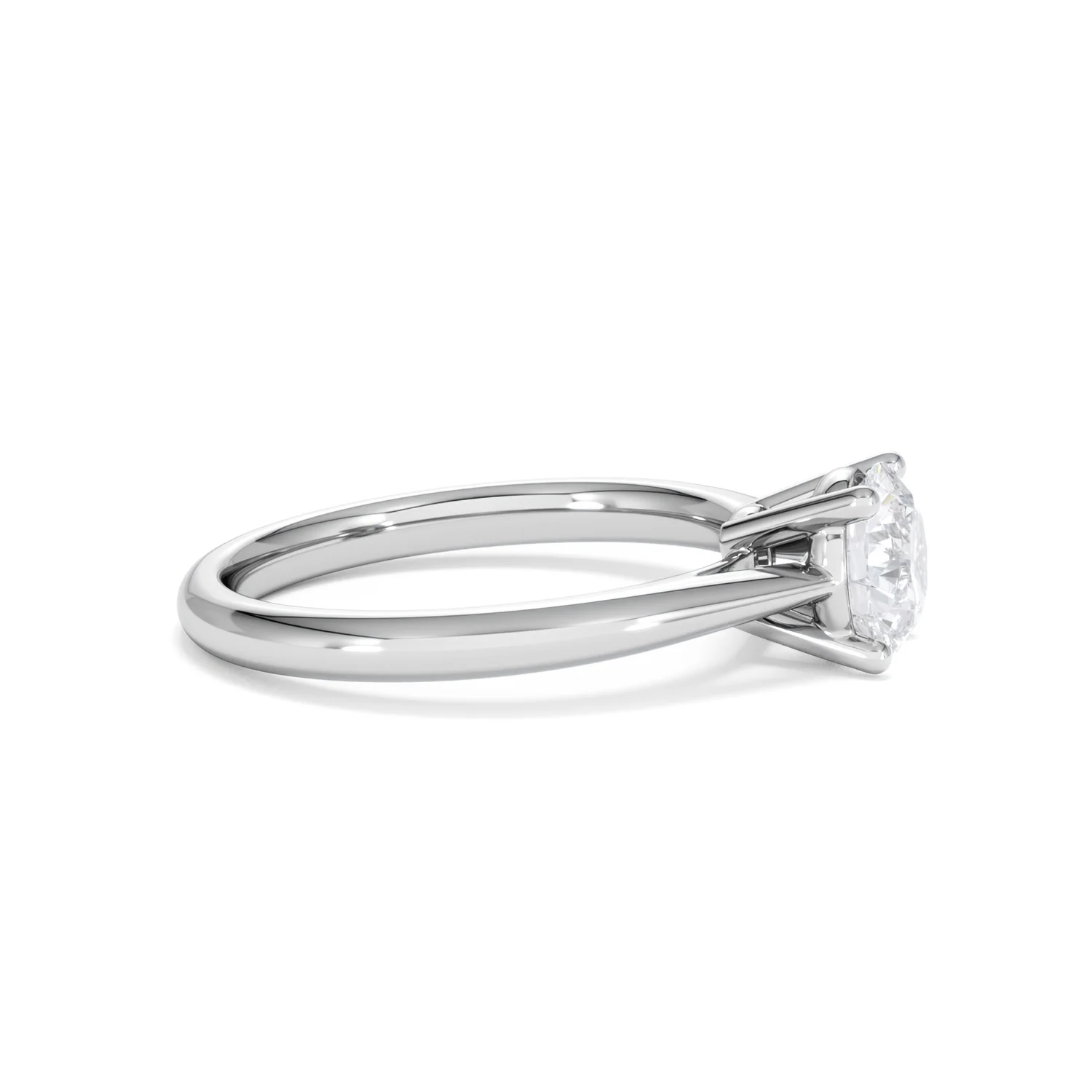 1 Carat Diamond Engagement Ring Elysia Lab FVS1 18K White Gold - Image 25