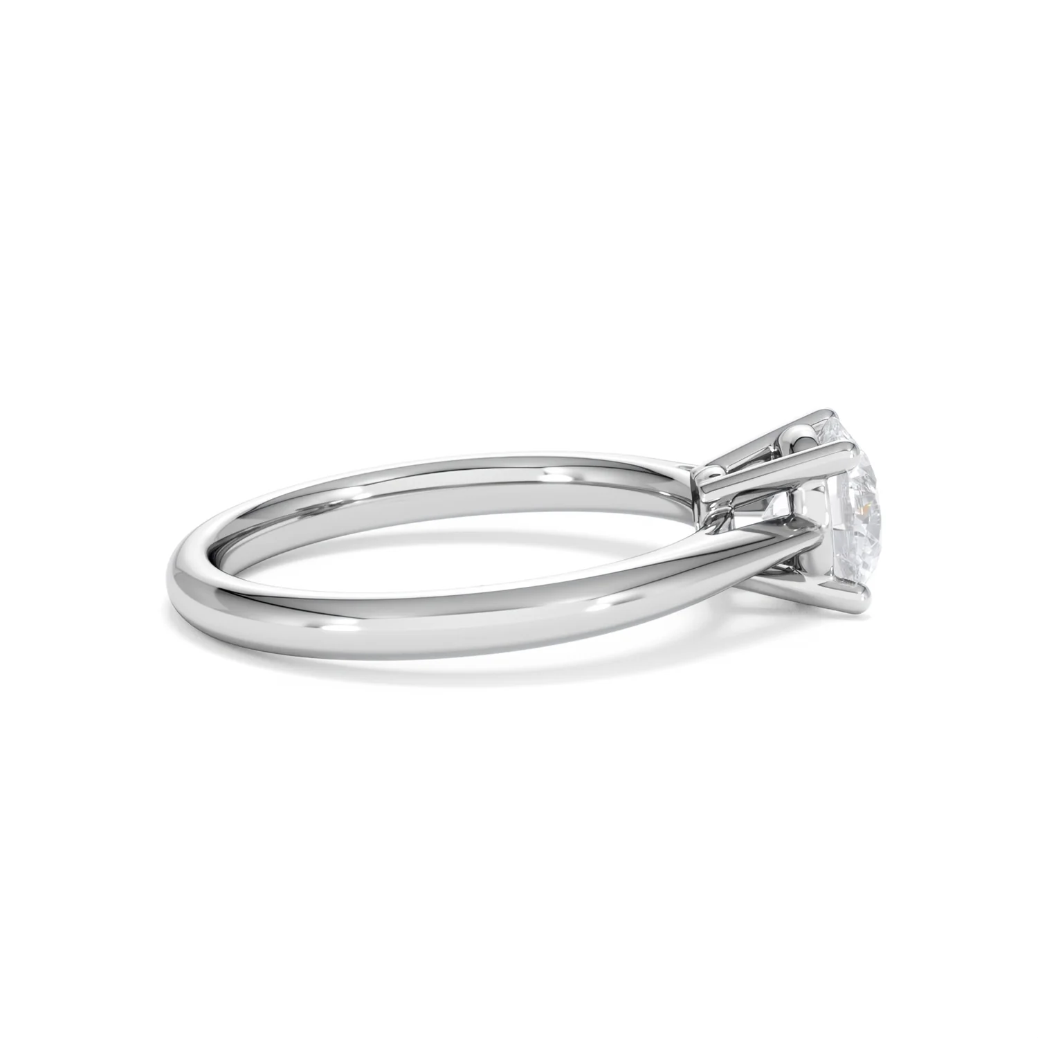 1 Carat Diamond Engagement Ring Elysia Lab FVS1 18K White Gold - Image 29