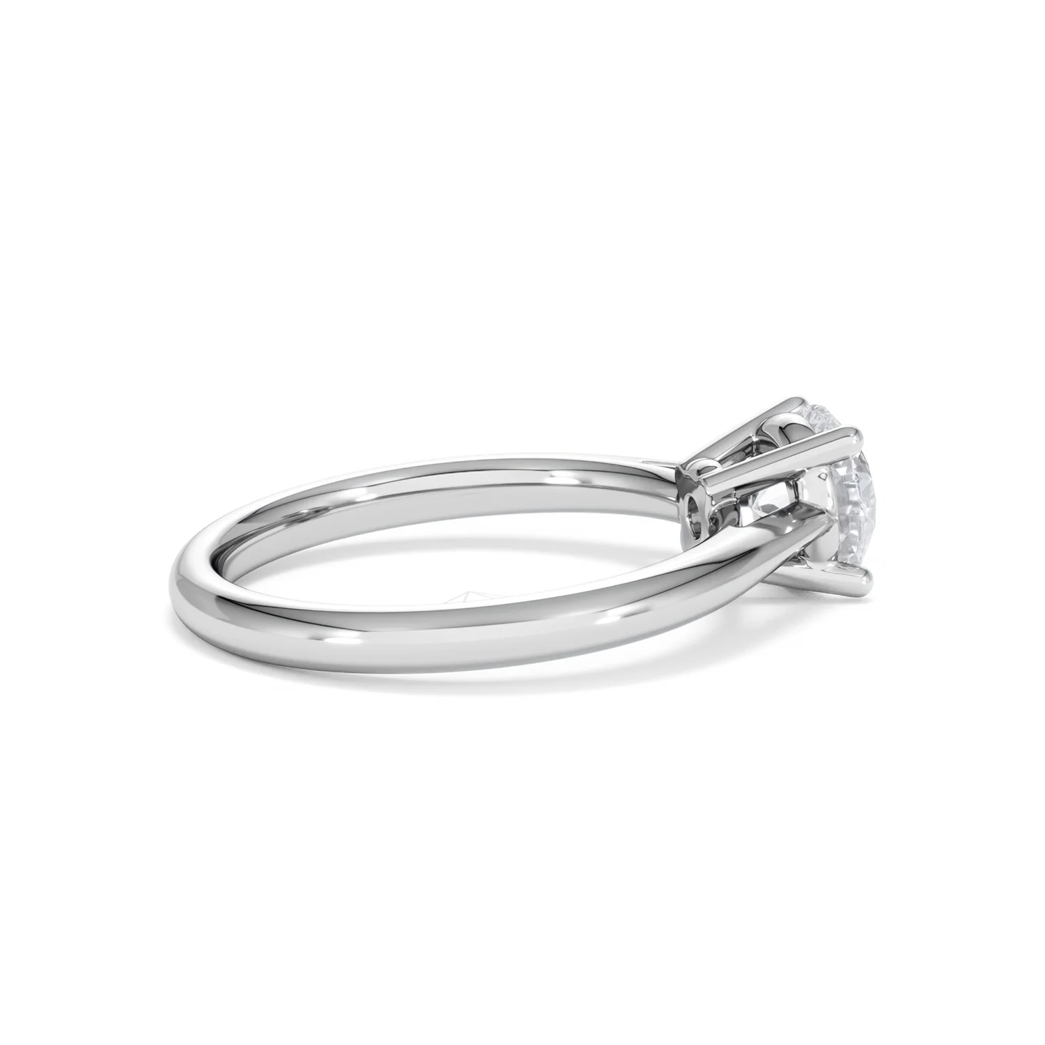 1 Carat Diamond Engagement Ring Elysia Lab FVS1 18K White Gold - Image 32