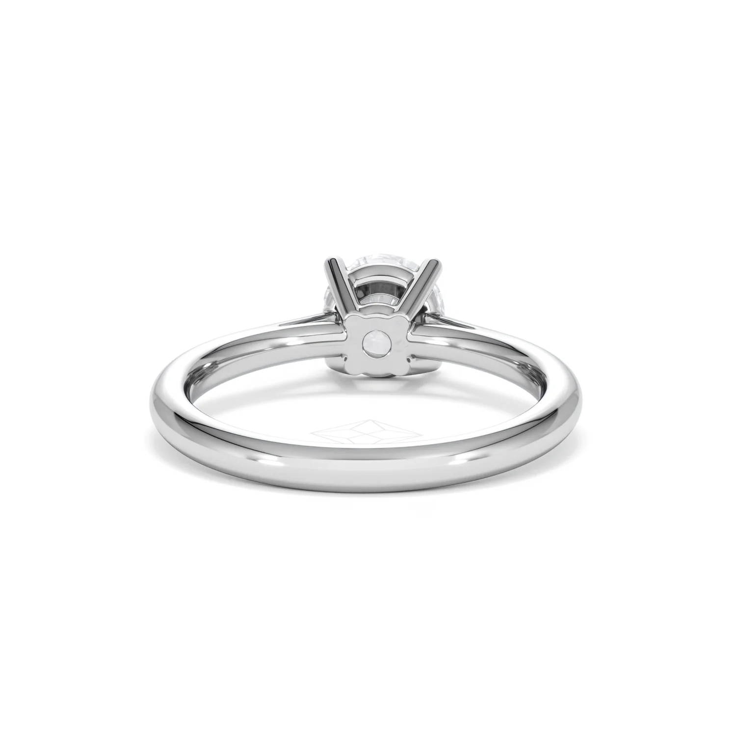 1 Carat Diamond Engagement Ring Elysia Lab FVS1 18K White Gold - Image 47