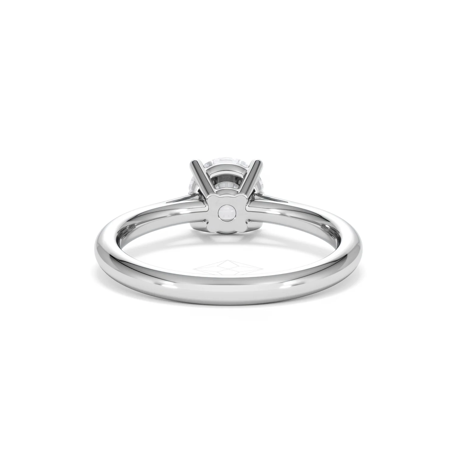 1 Carat Diamond Engagement Ring Elysia Lab FVS1 18K White Gold - Image 48