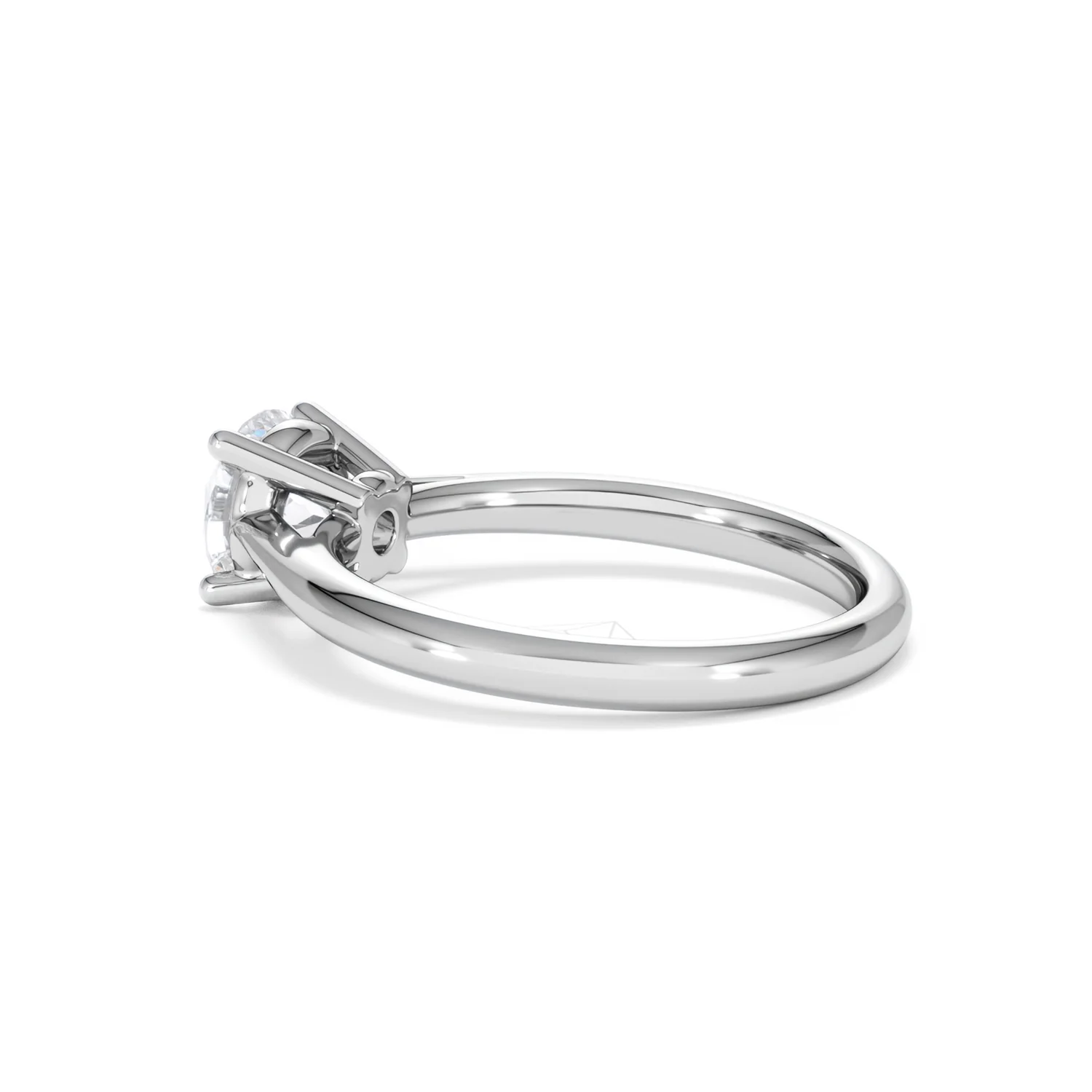 1 Carat Diamond Engagement Ring Elysia Lab FVS1 18K White Gold - Image 61