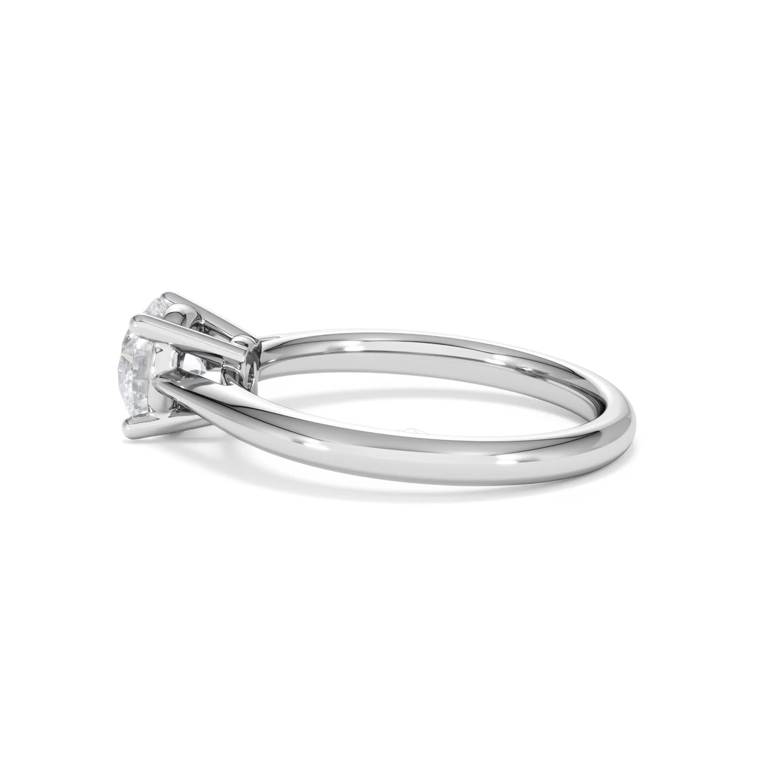 1 Carat Diamond Engagement Ring Elysia Lab FVS1 18K White Gold - Image 65