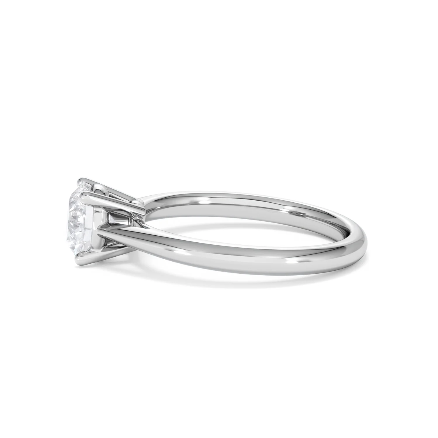 1 Carat Diamond Engagement Ring Elysia Lab FVS1 18K White Gold - Image 69