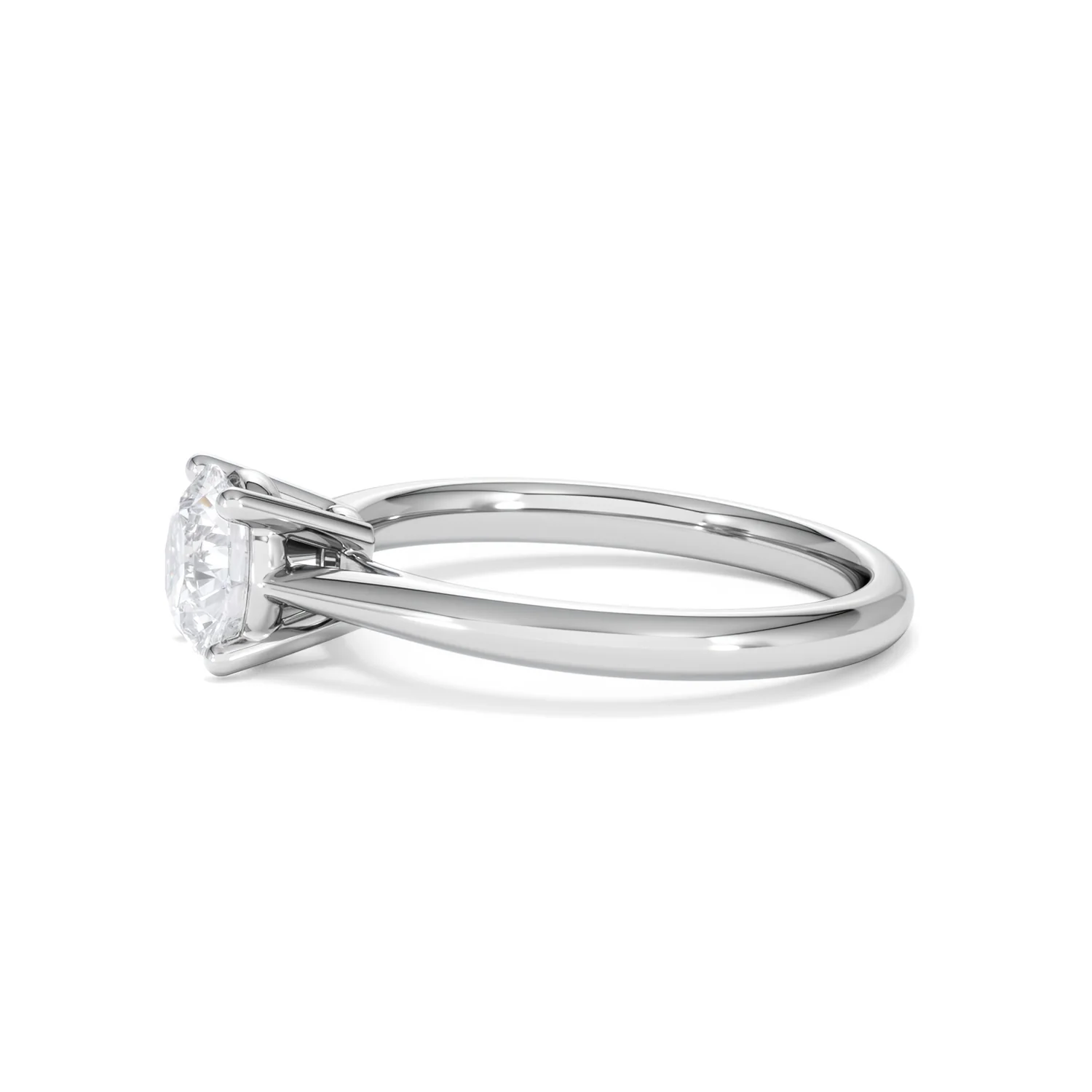 1 Carat Diamond Engagement Ring Elysia Lab FVS1 18K White Gold - Image 71